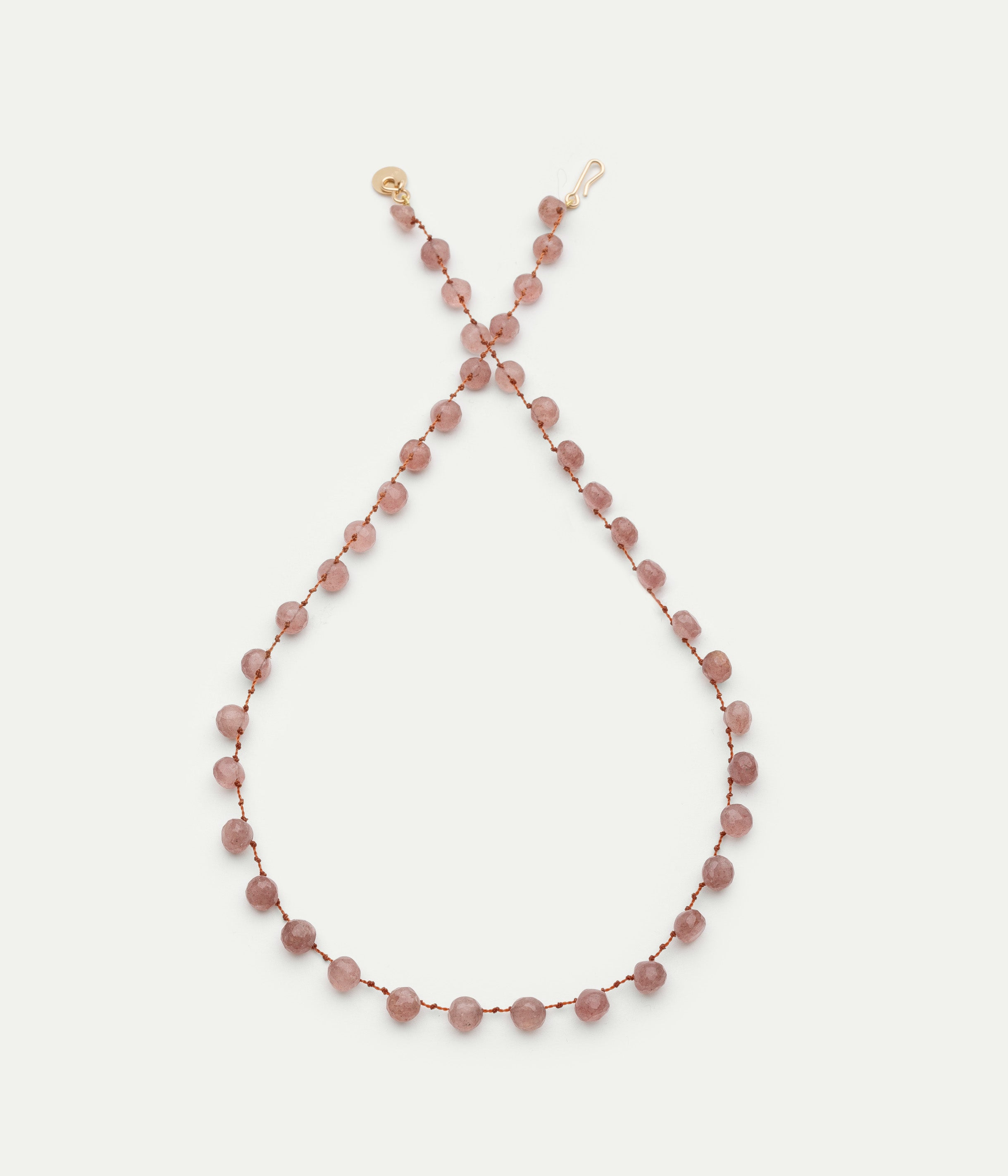 Collier Melrose quartz rose