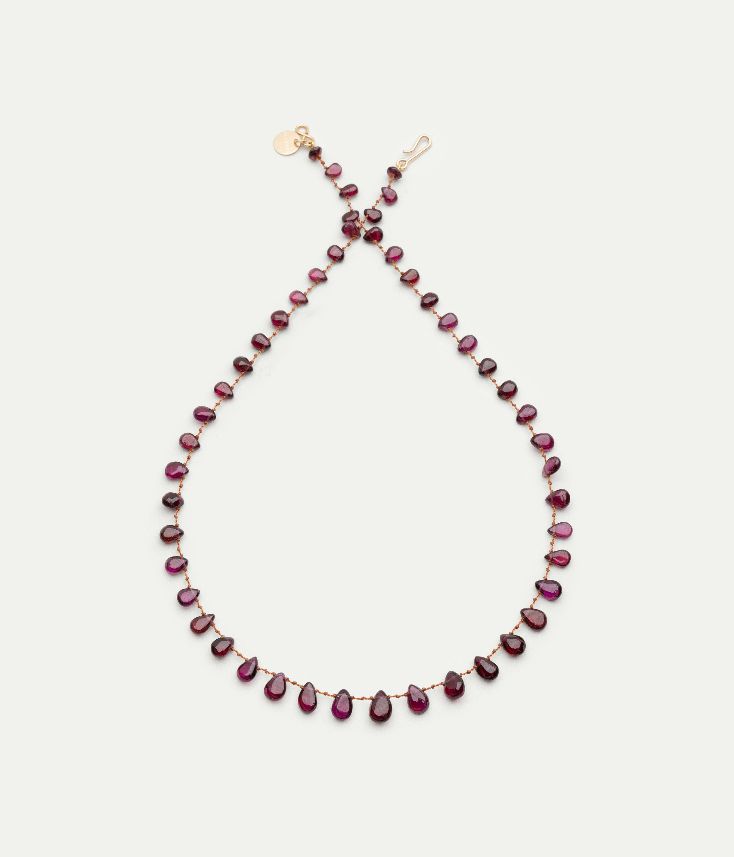 Collier Selma Lisse grenat