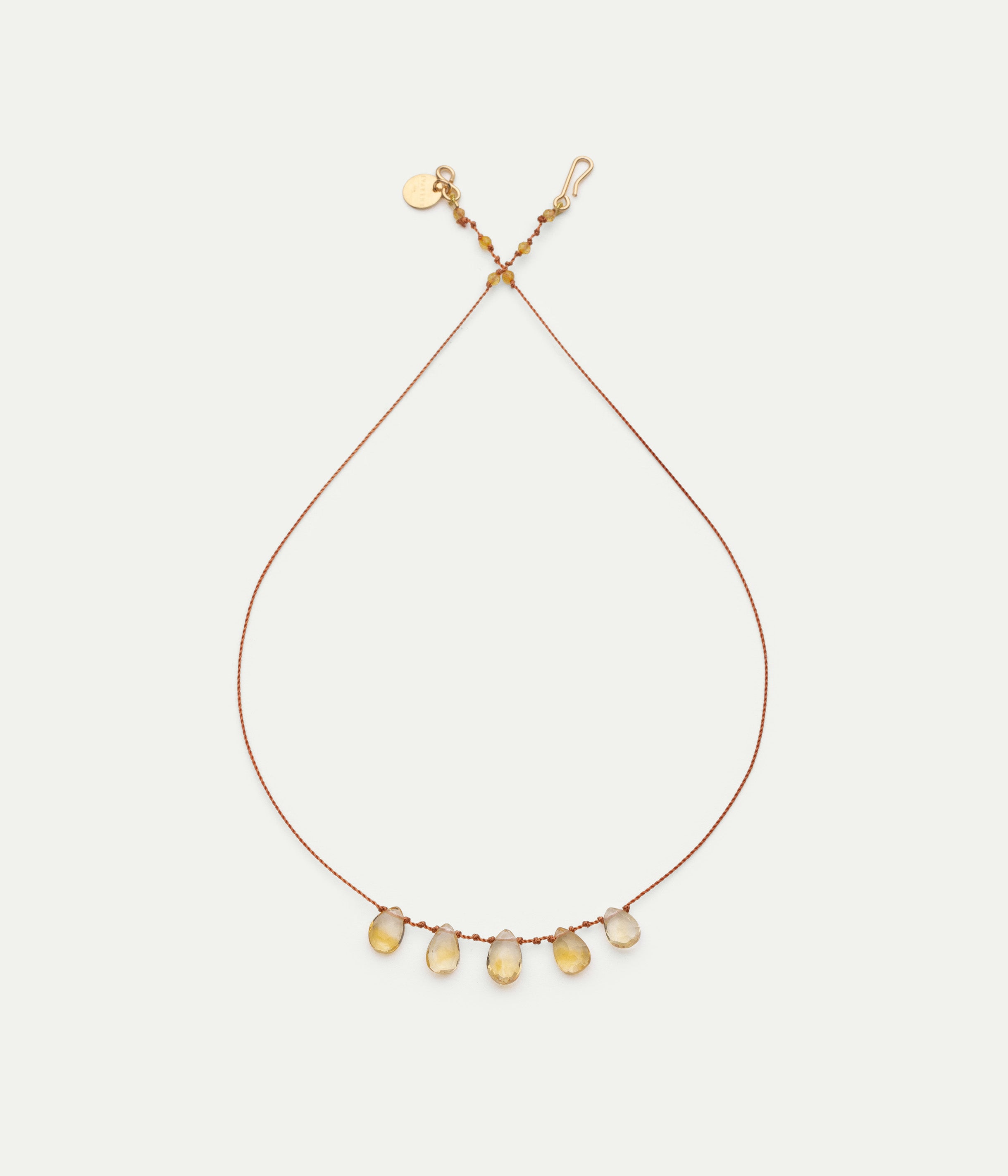 Collier 5 Gouttes Citrine