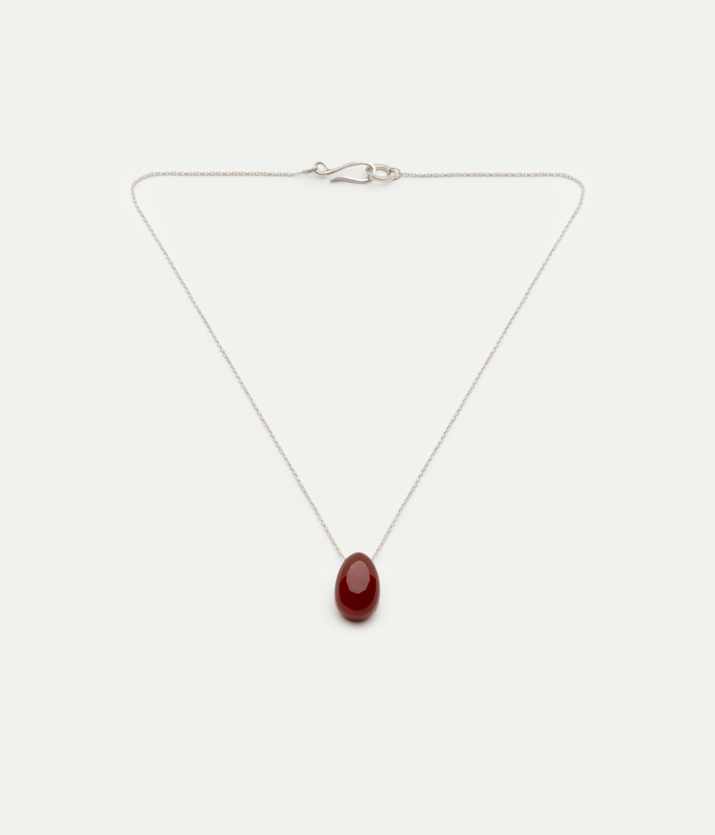 Collier Tiny Egg argent et cornaline