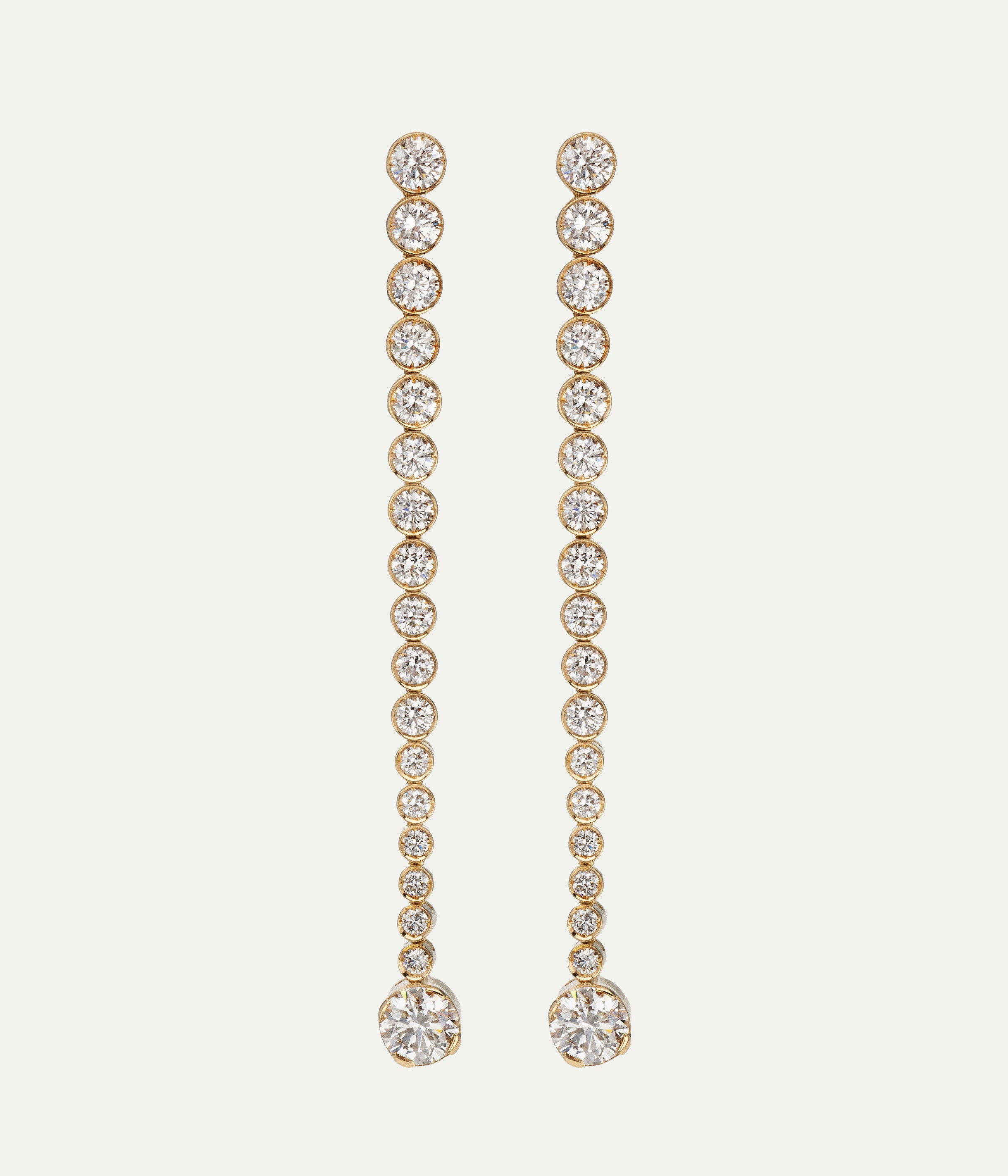 Boucles d'oreilles Diamant de Venus or jaune et diamants