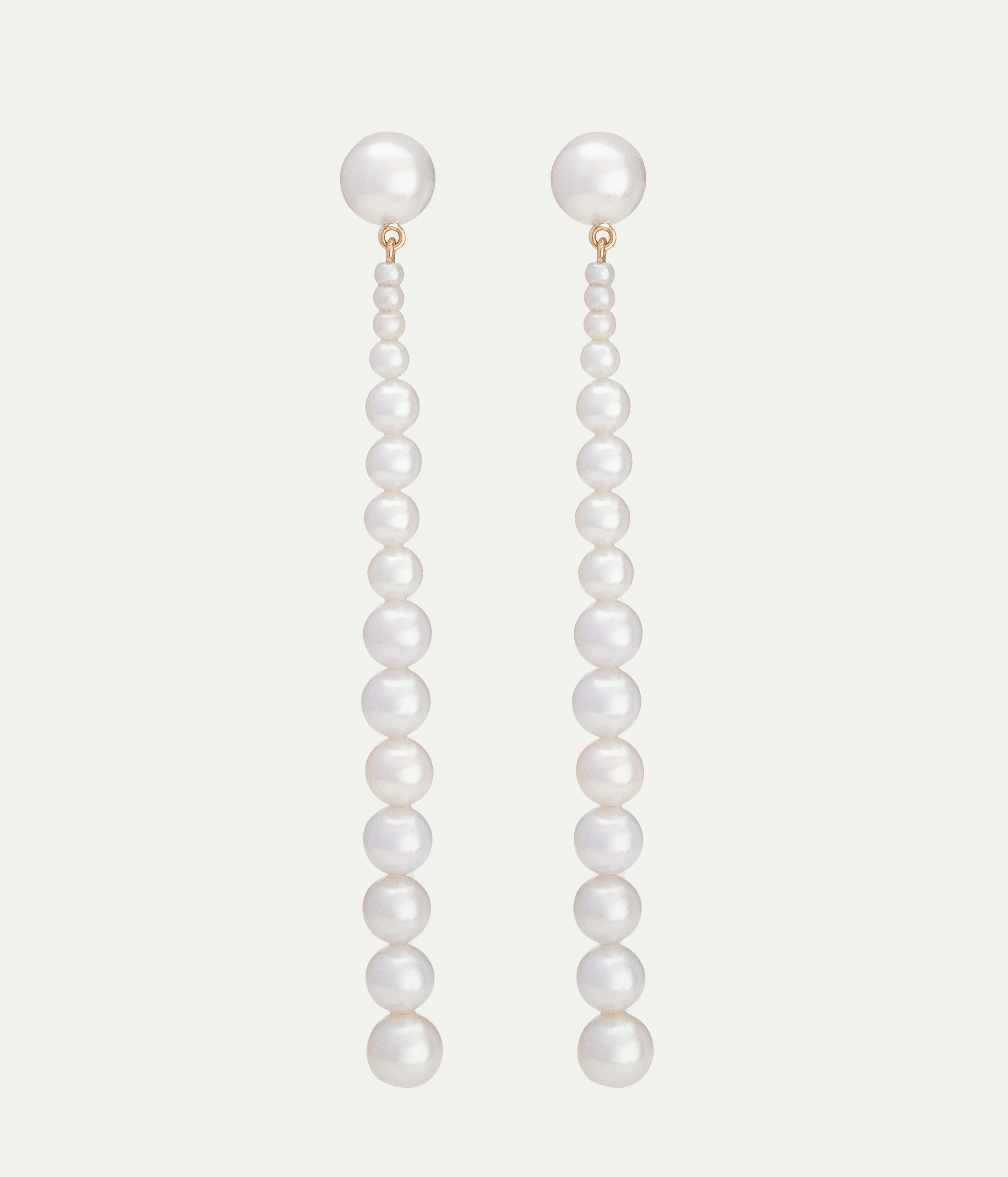 Boucles d'oreilles Piazza or jaune et perles