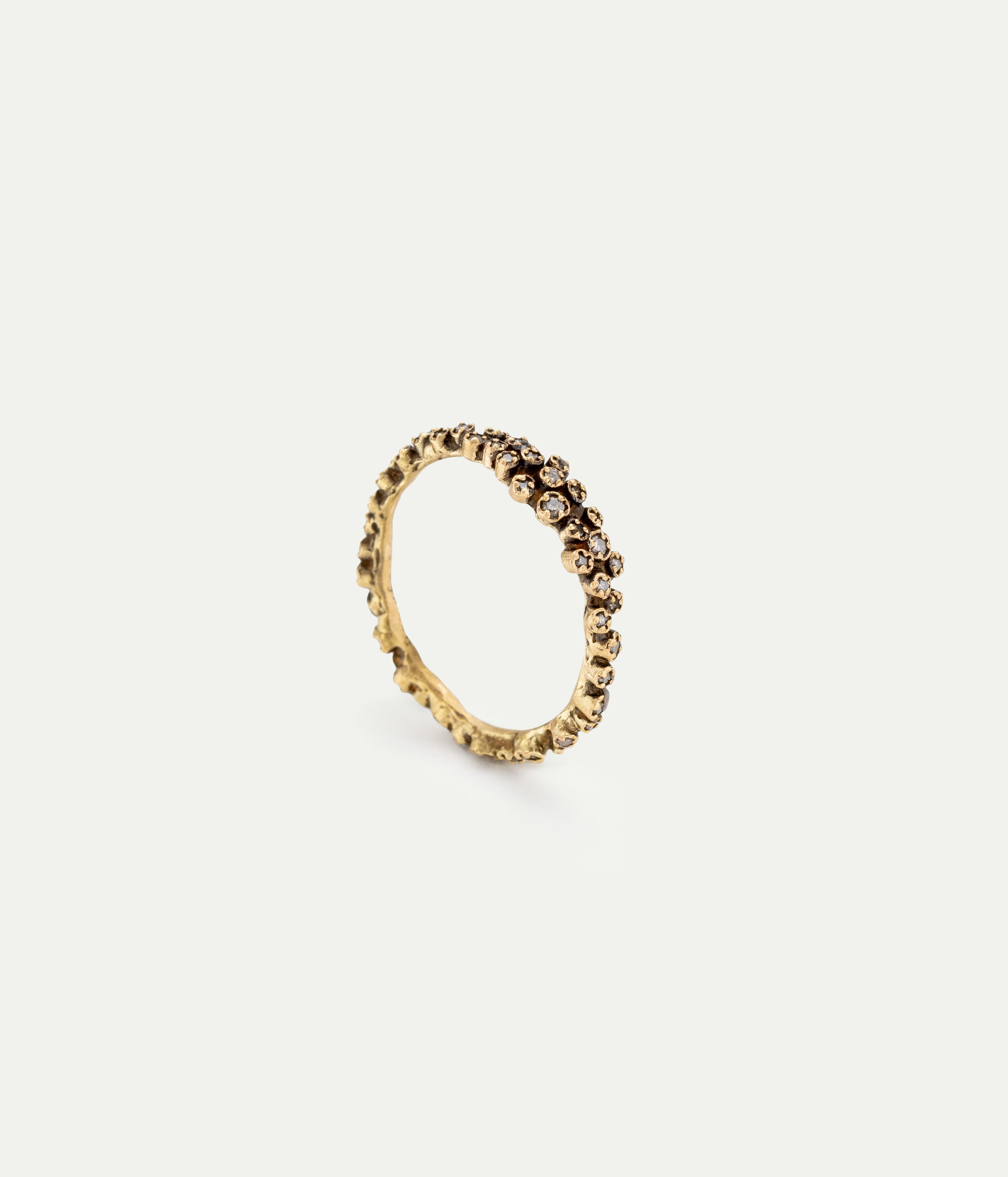 Bague Aura or jaune et diamants