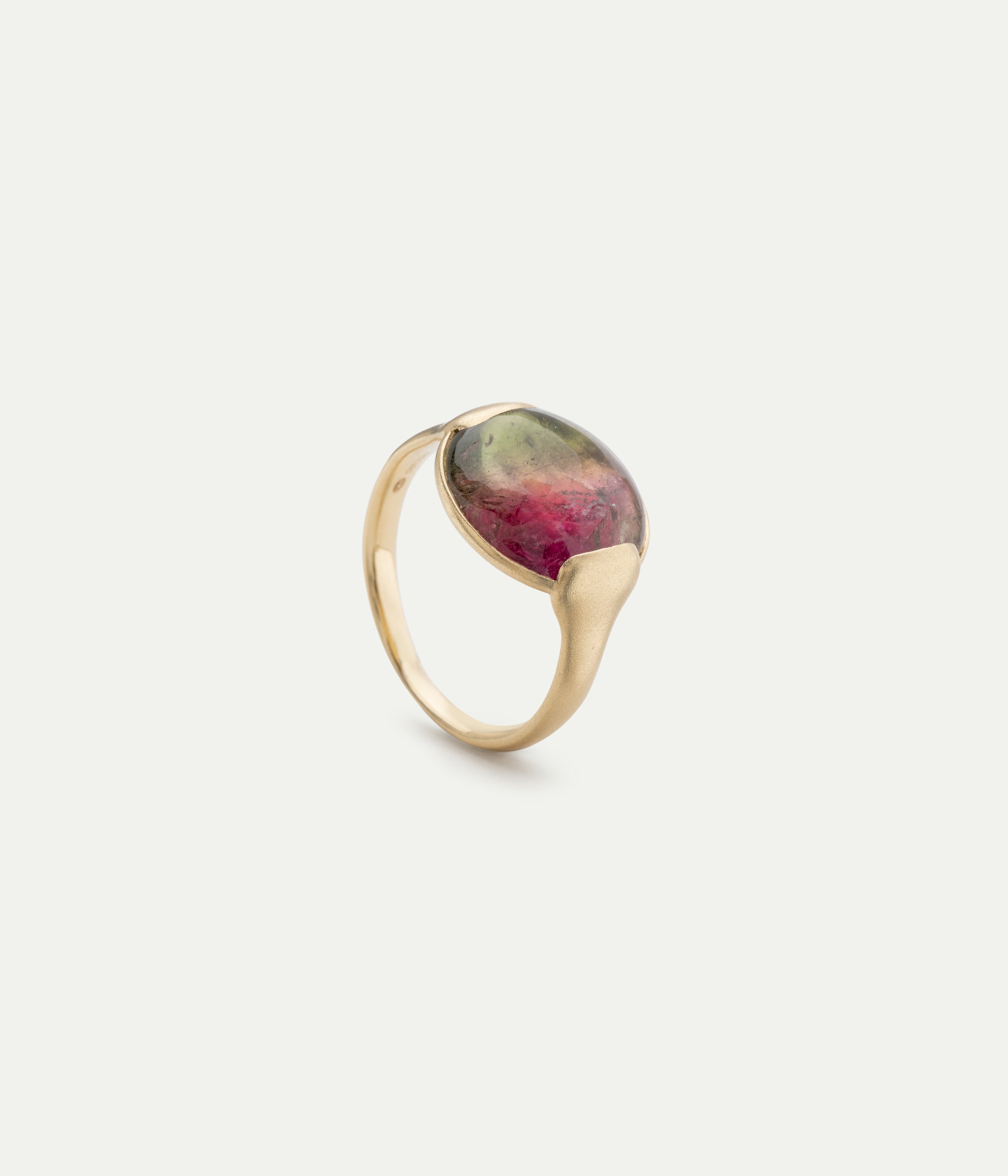 Grace watermelon tourmaline ring