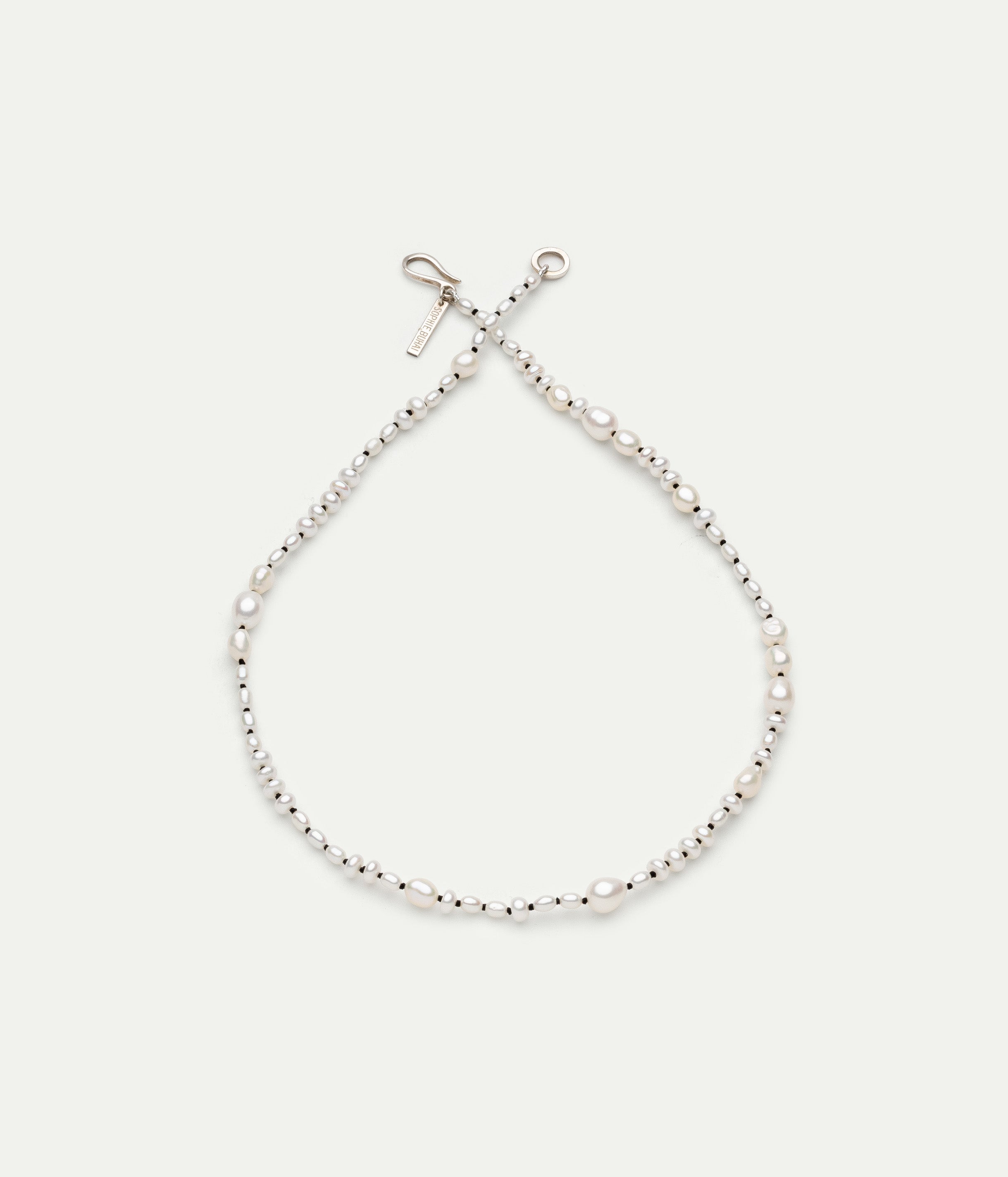 Mermaid pearls silver necklace