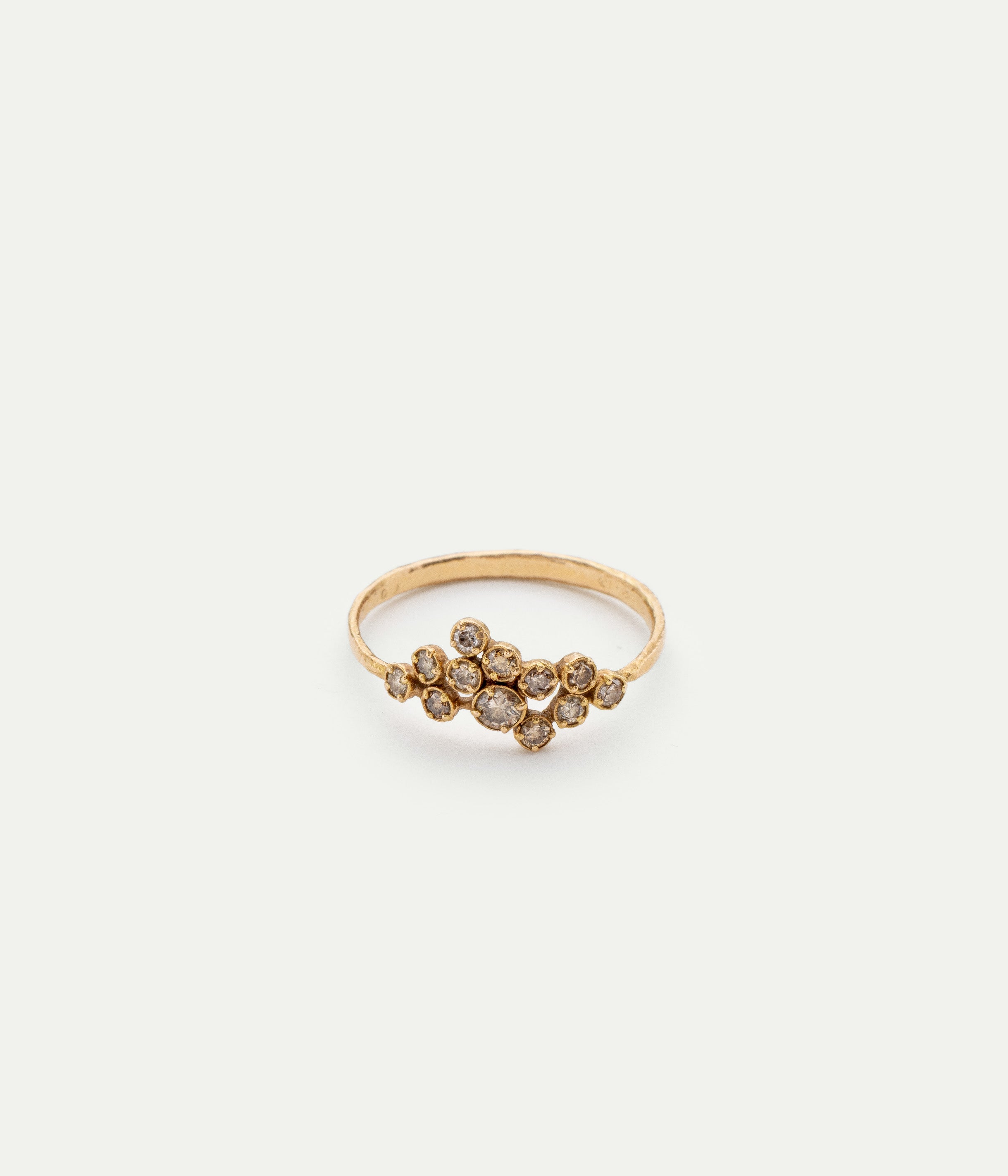 Bague Douze diamants or jaune - Seconde main