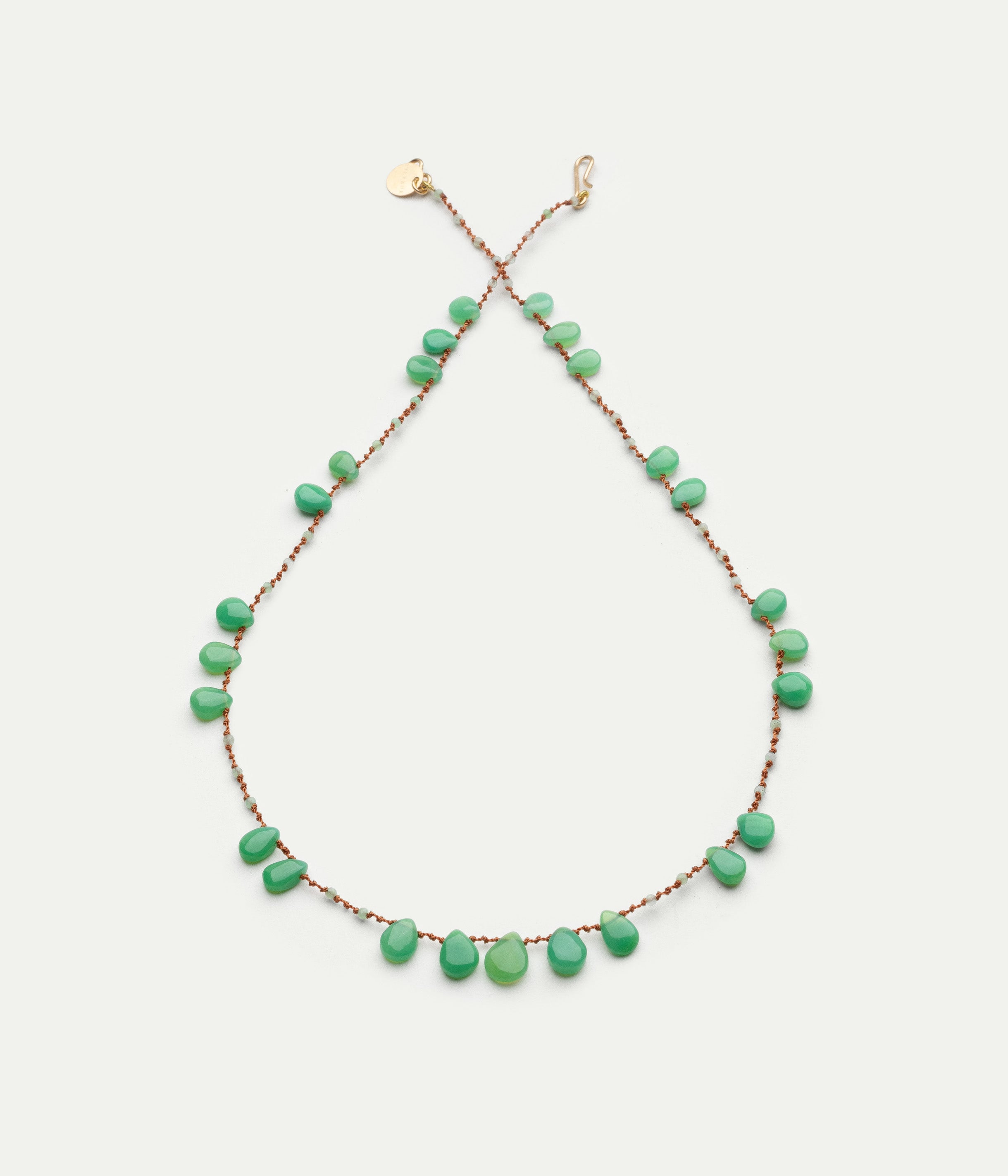 Collier Offset chrysoprase
