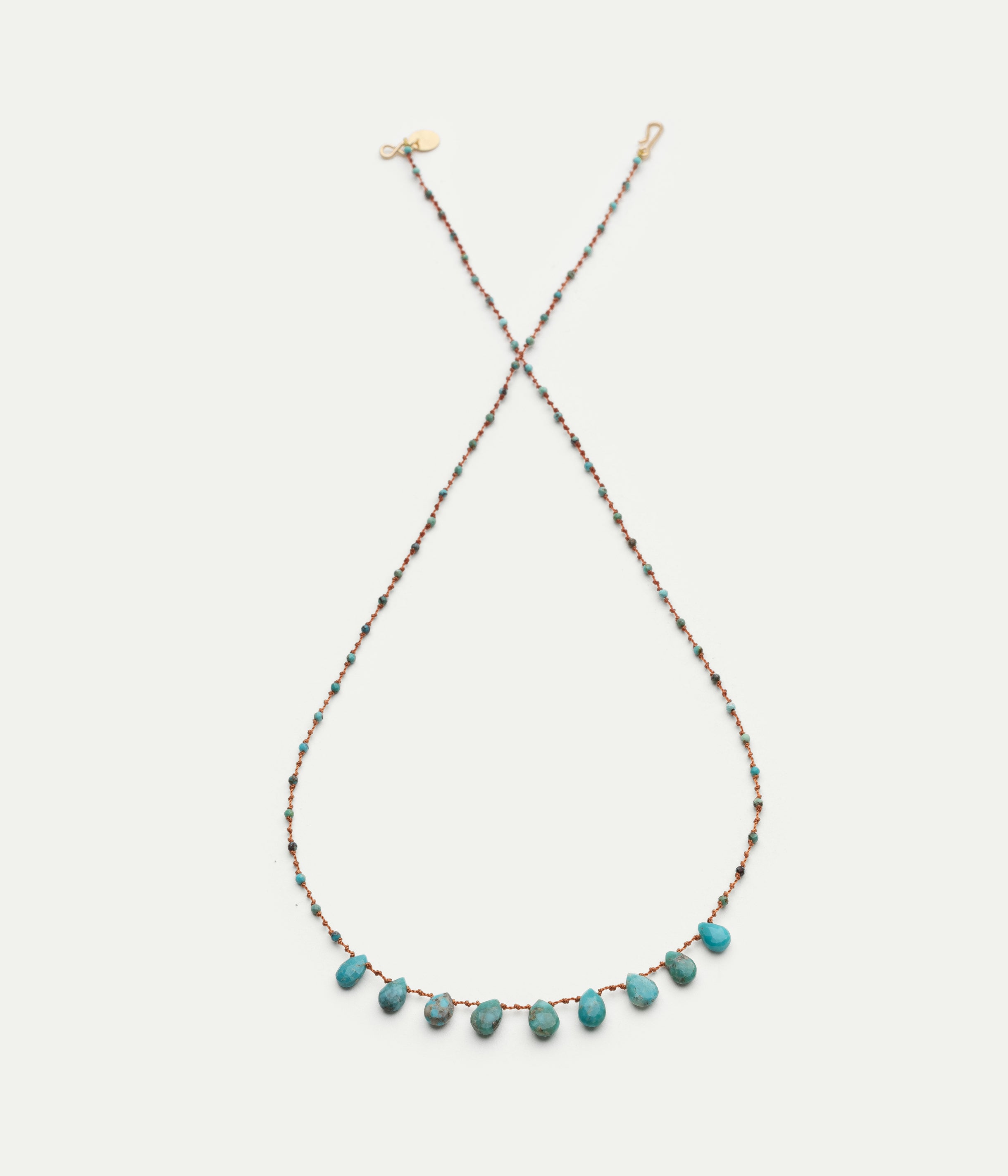 Collier 9 Gouttes turquoise
