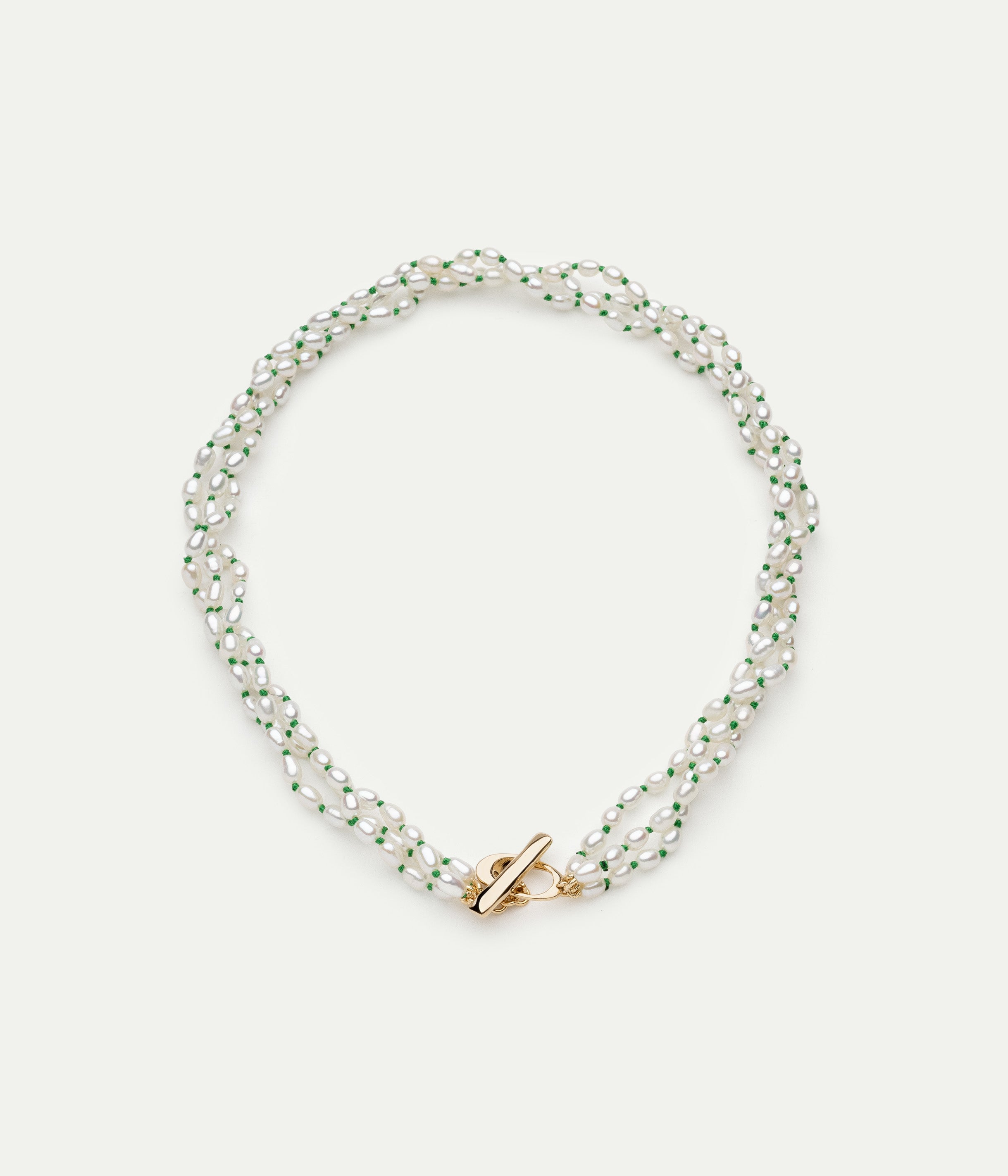 Soga Twist green necklace