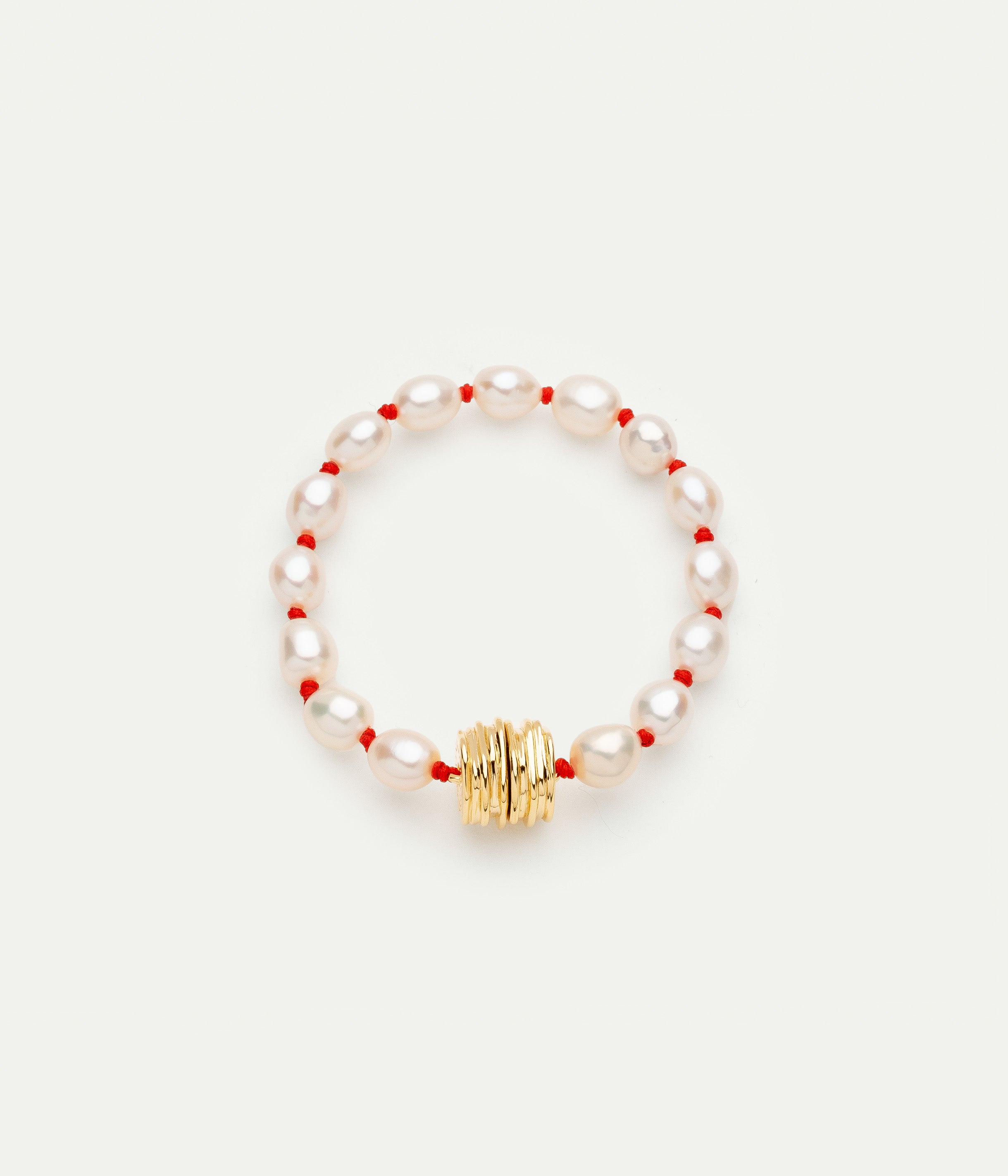 Bracelet Soga Classique rouge et perles