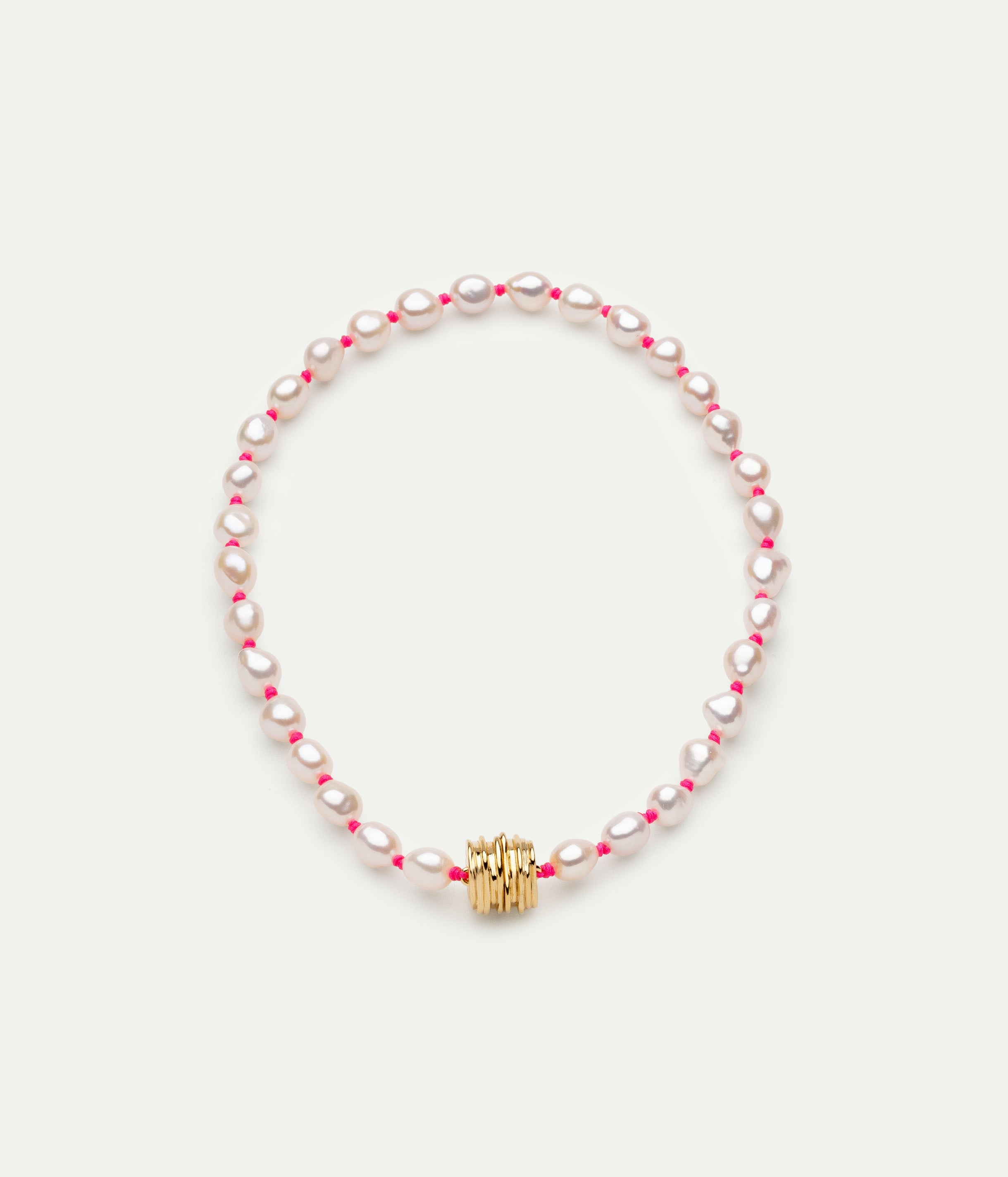 Collier Soga classique rose néon