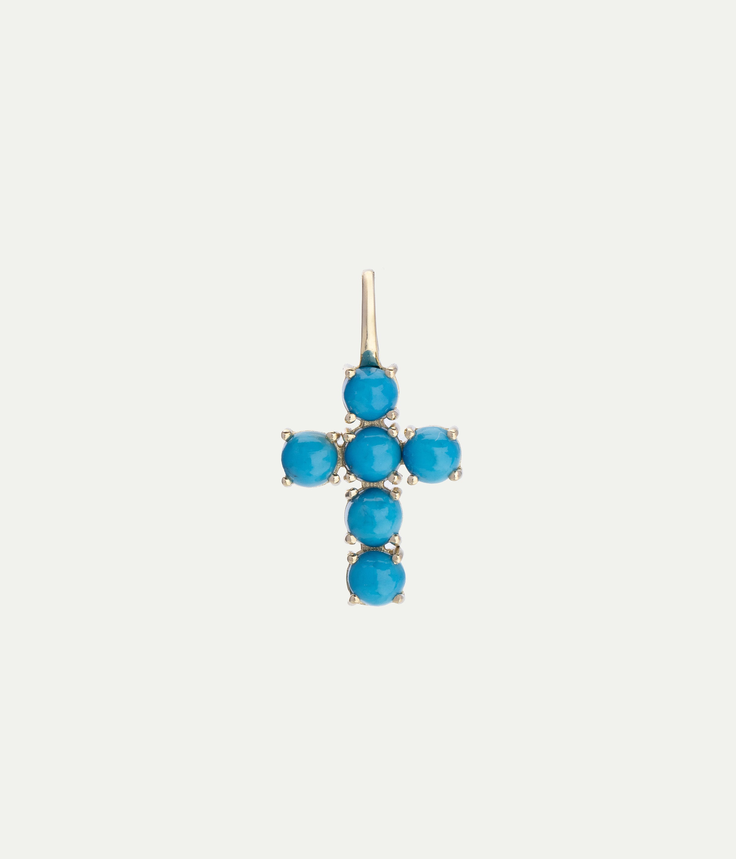 Pendentif Ismène Cross Turquoise
