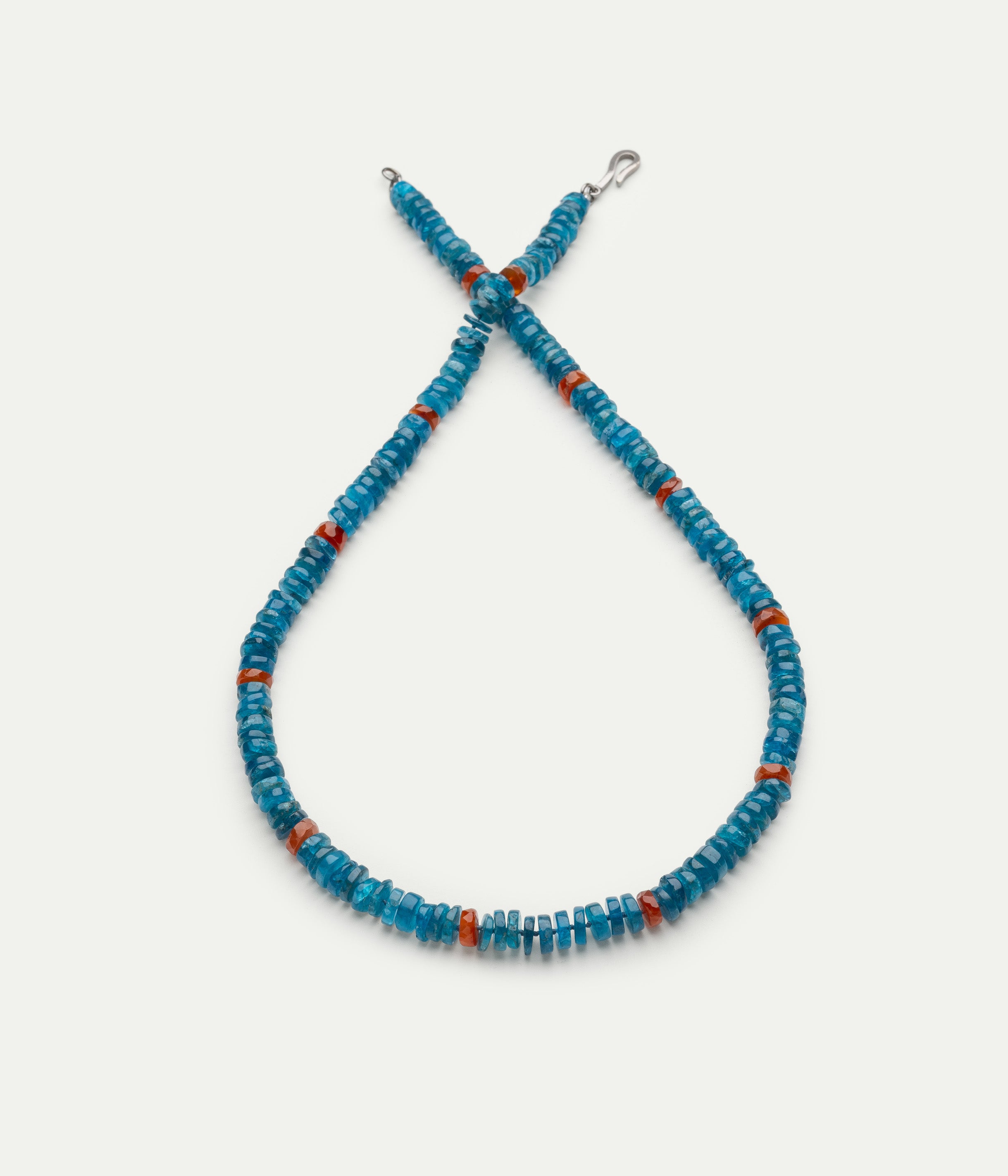 Apatite and carnelian necklace