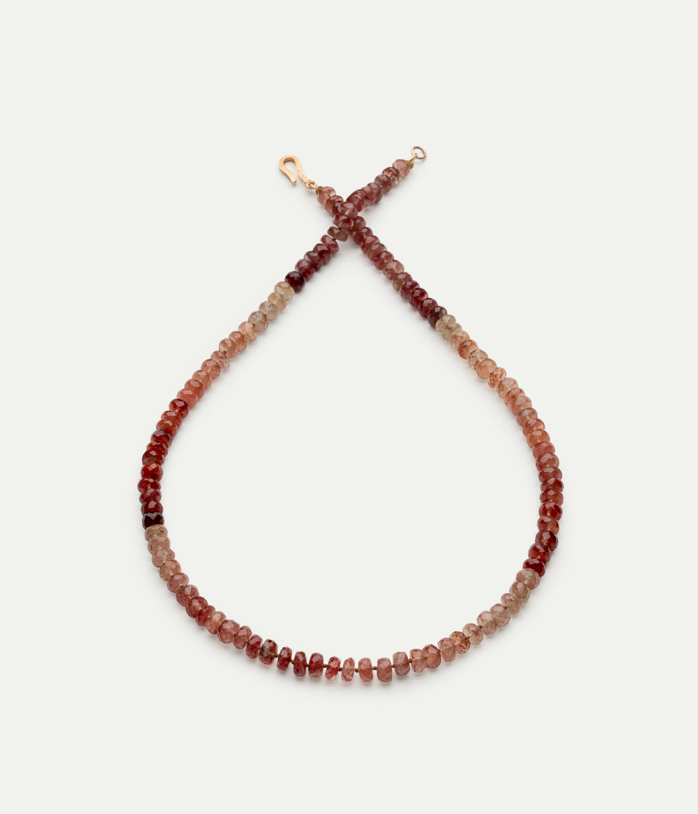 Red labradorite necklace