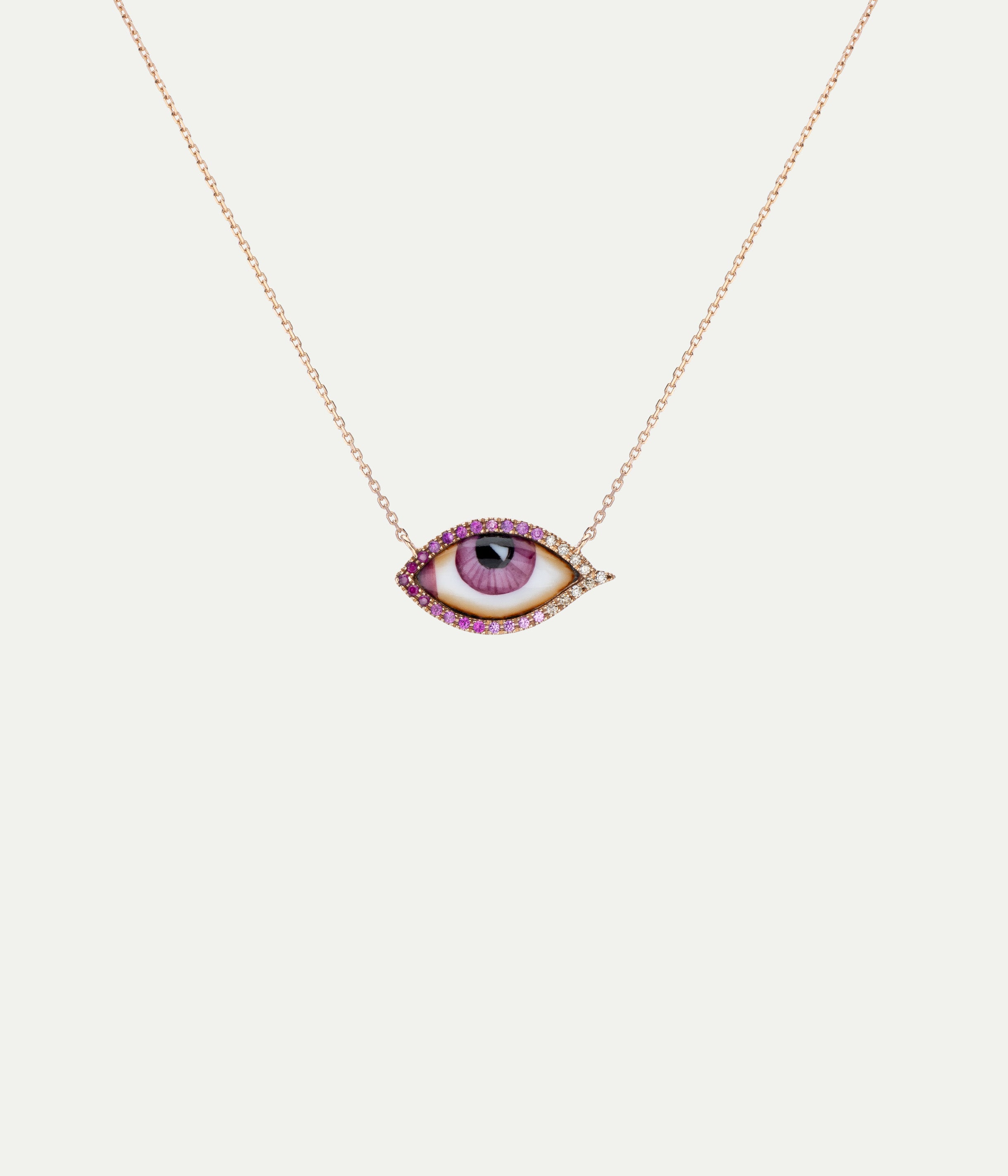 Collier Petit Rose Diamant