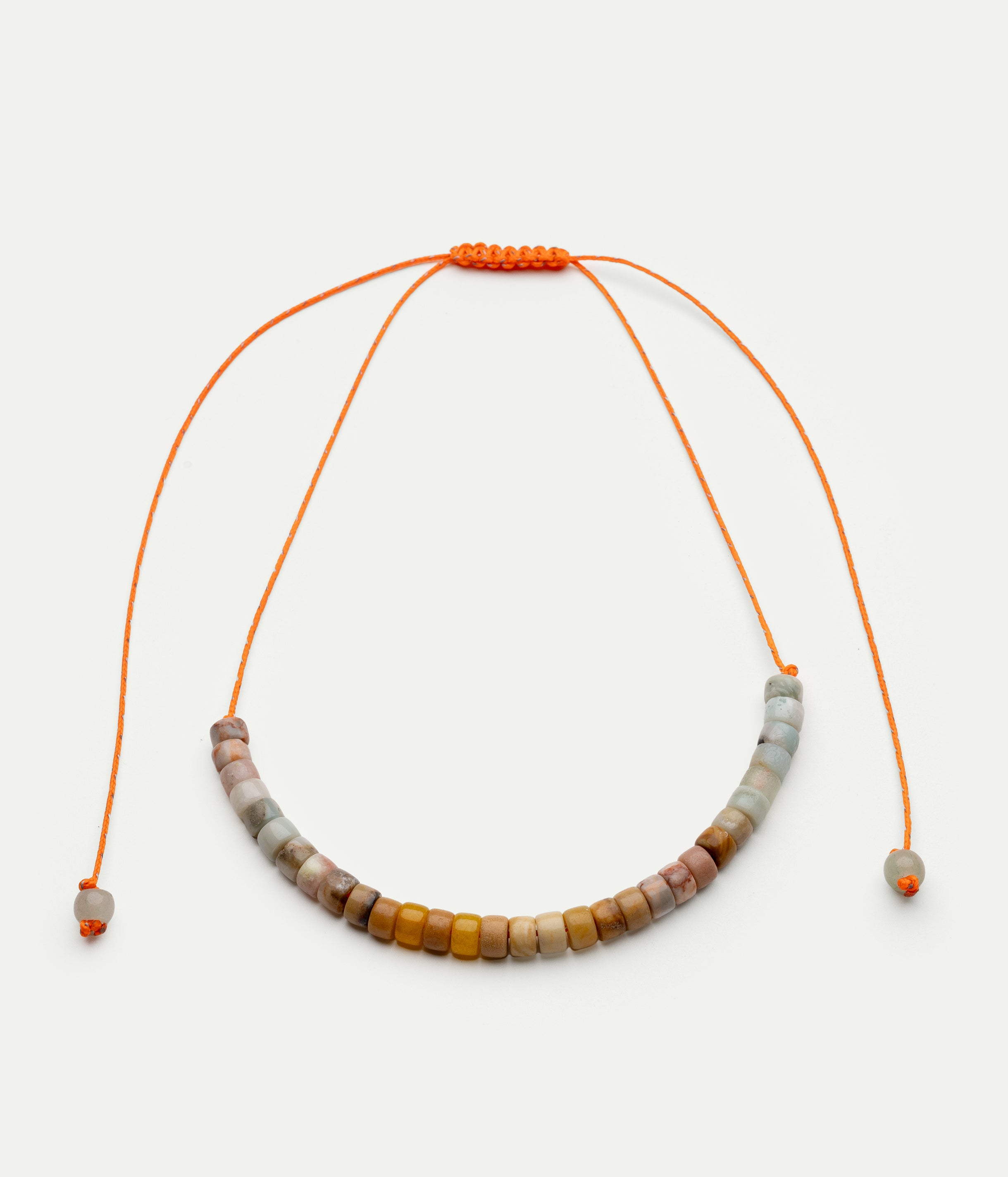 Collier Coral Paracord Multi Pierres