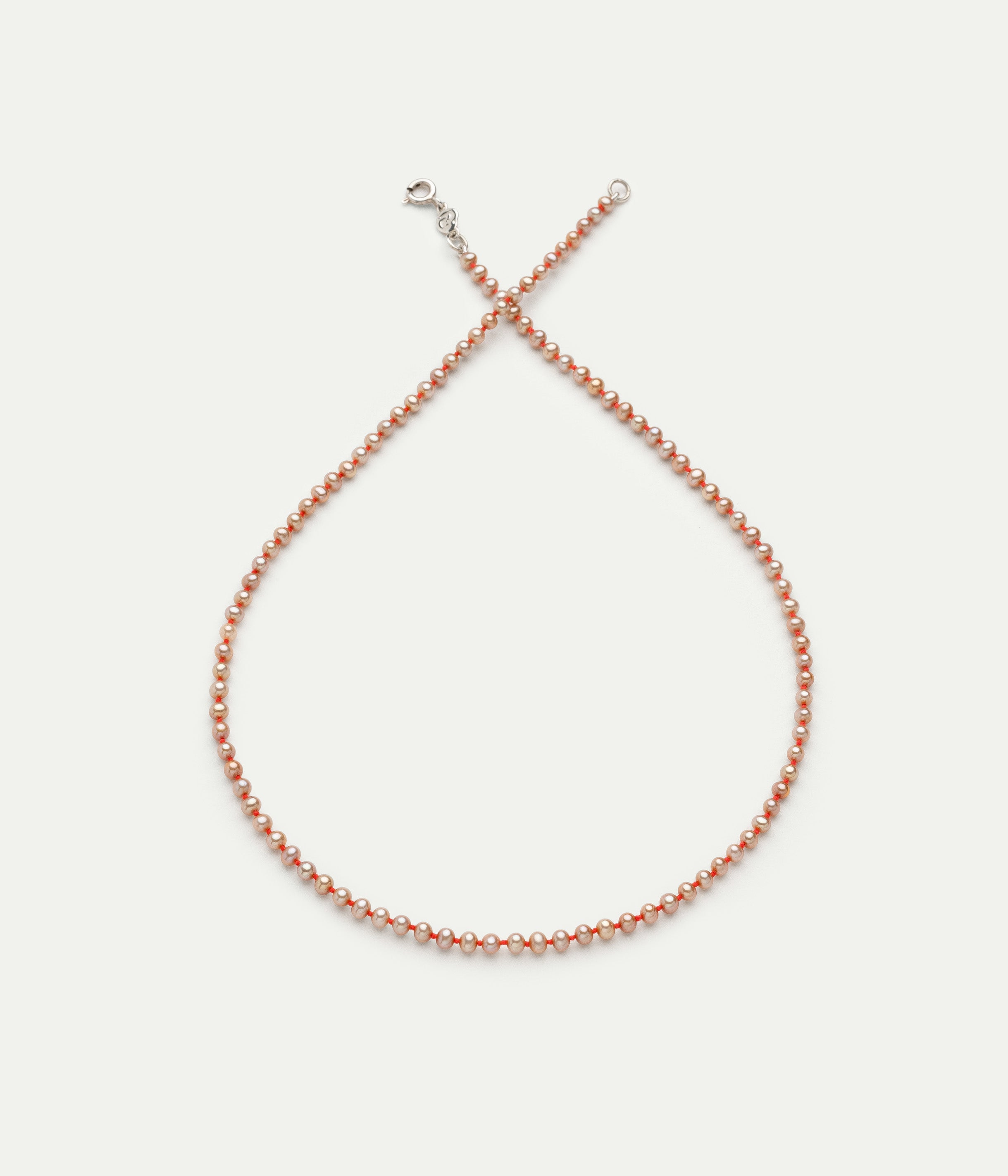 Mini Soga copper and pink necklace