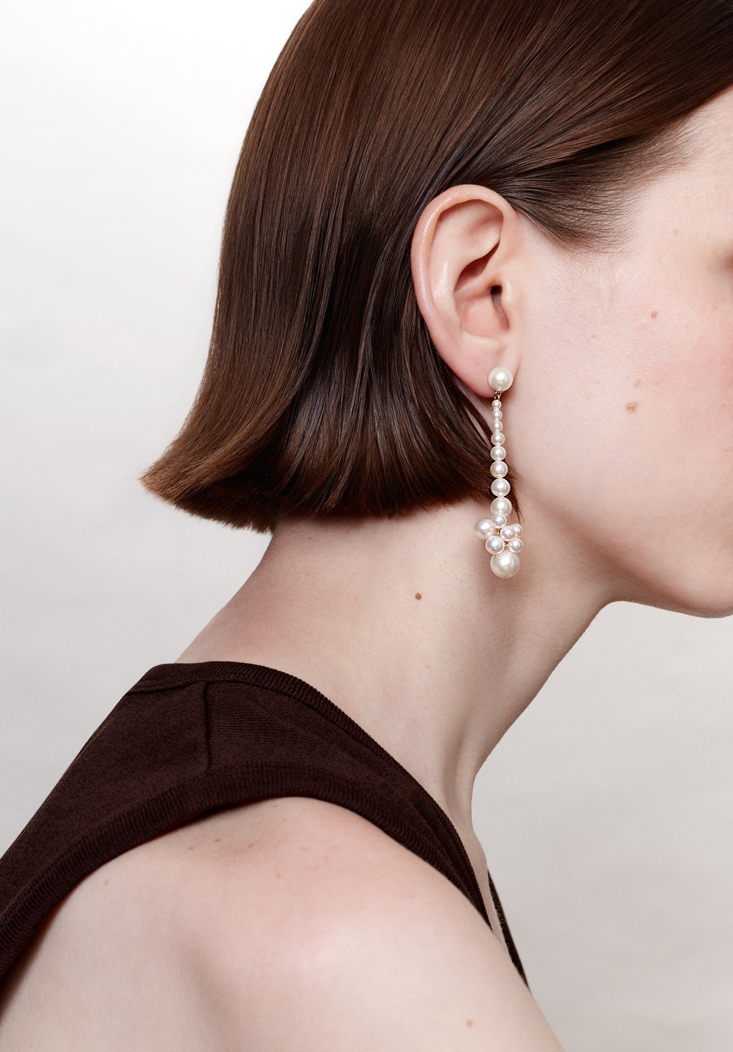 Boucles d'oreilles Botticelli Grand perles