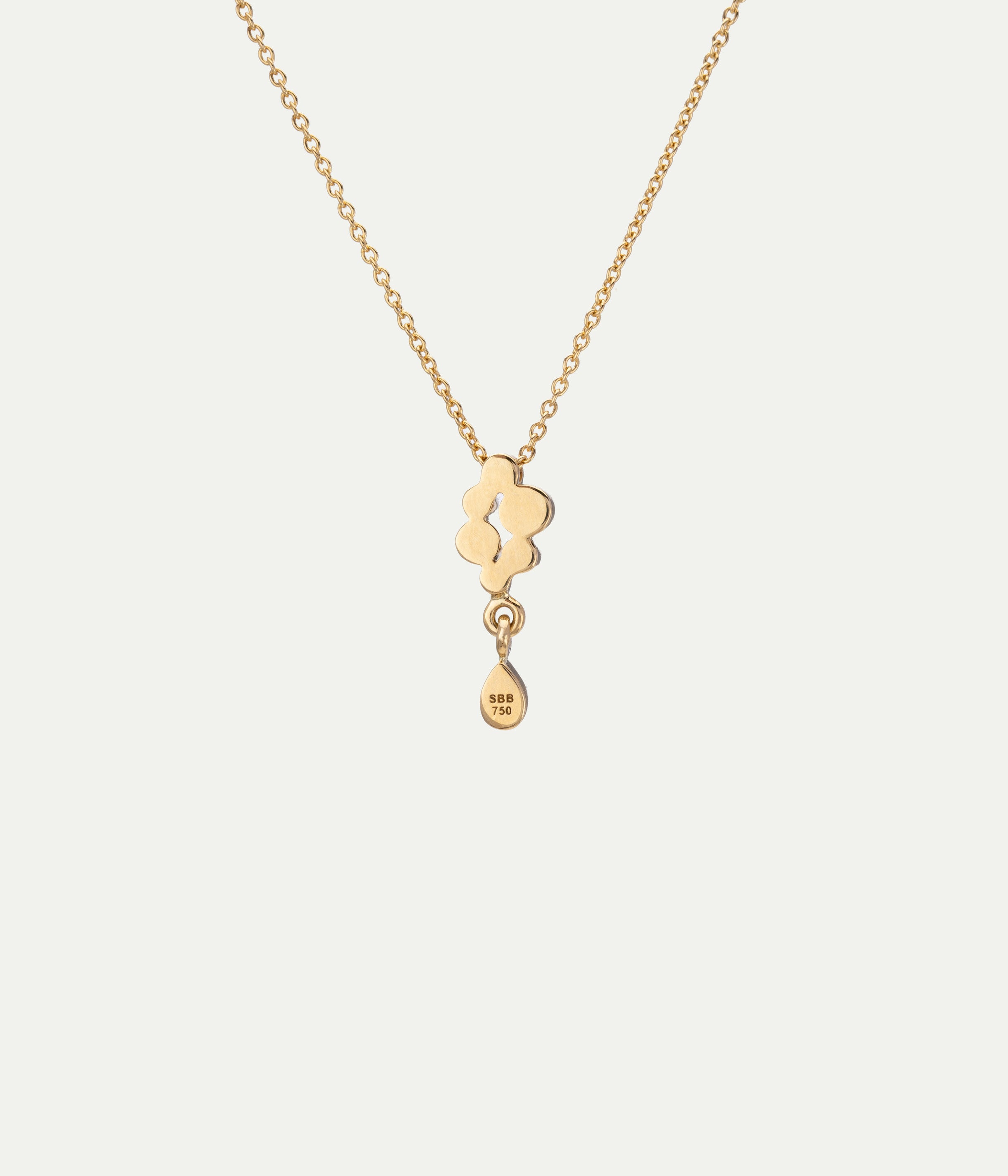 Splash yellow gold and diamonds necklace