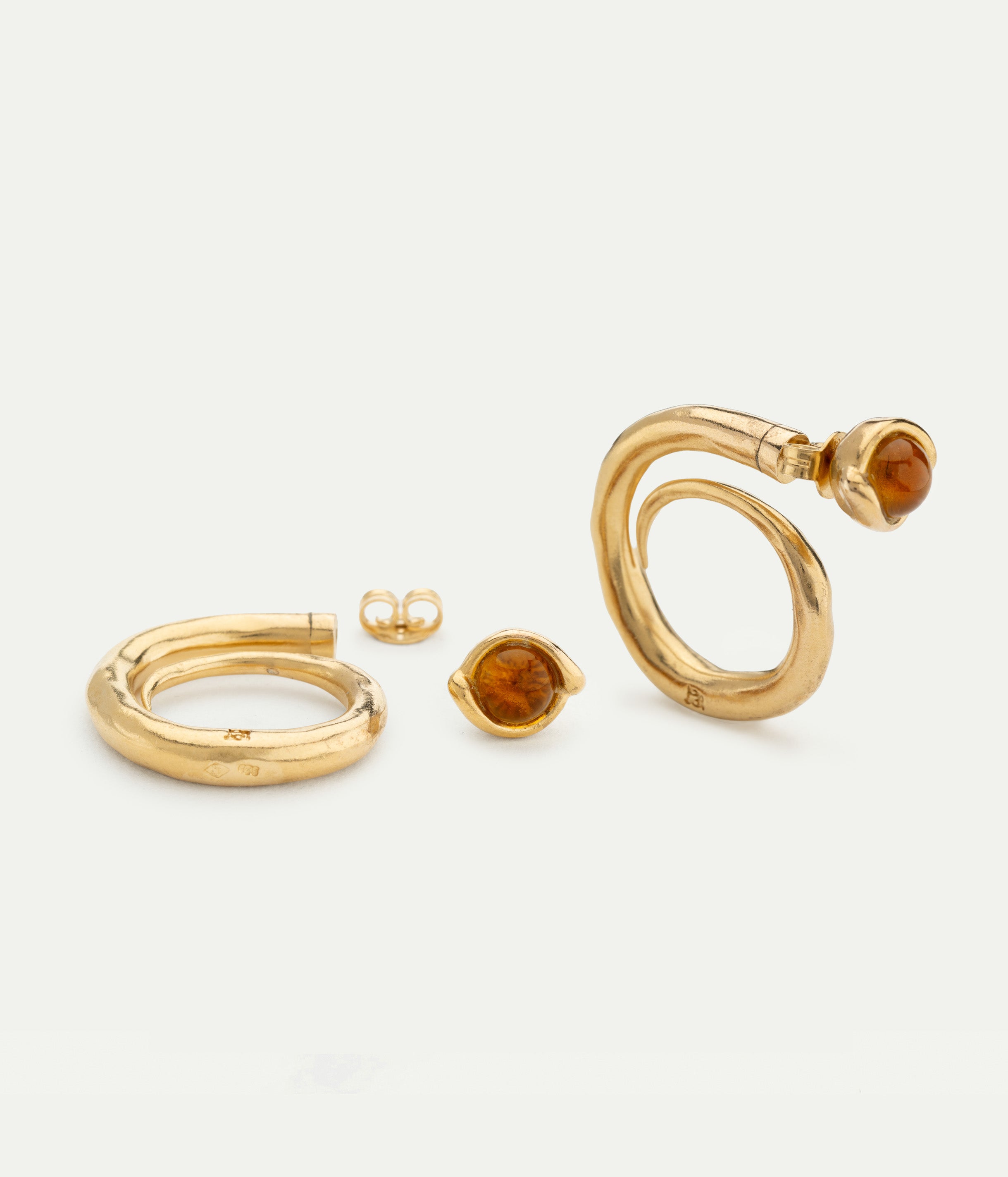Boucles d'oreilles Courbes Eclipse Light Topaze