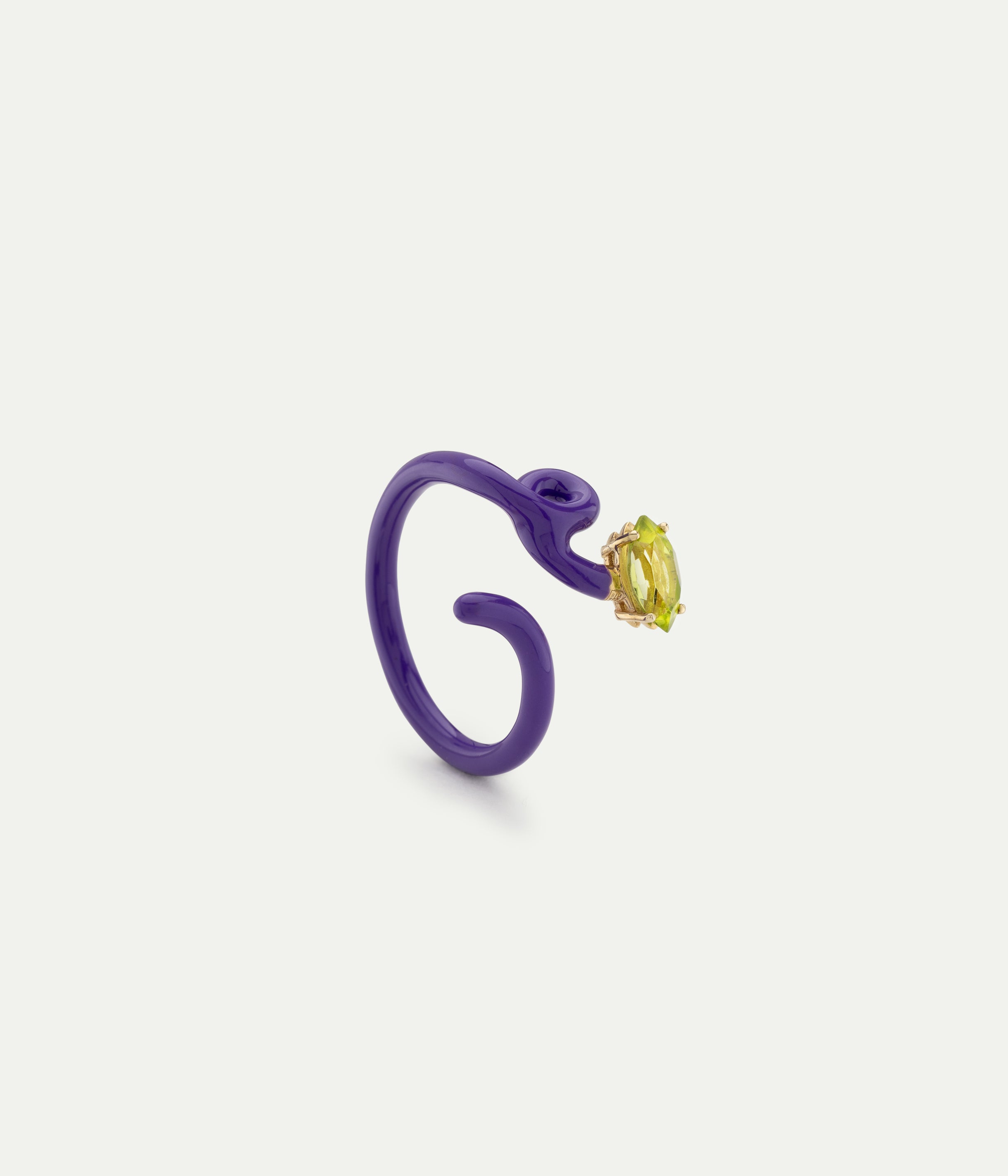 Baby Vine Purple Peridot ring