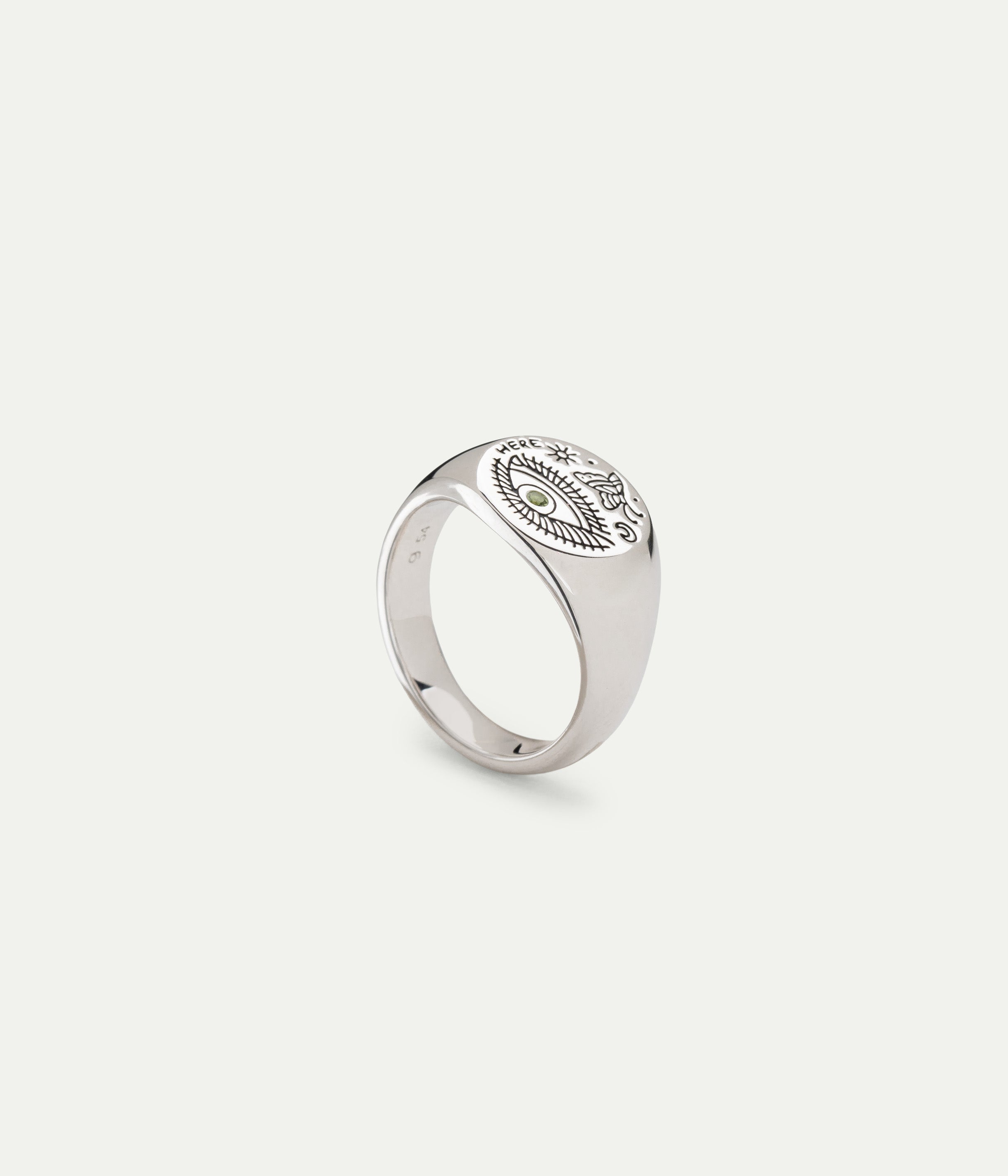 Bague Butterfly argent et tourmaline