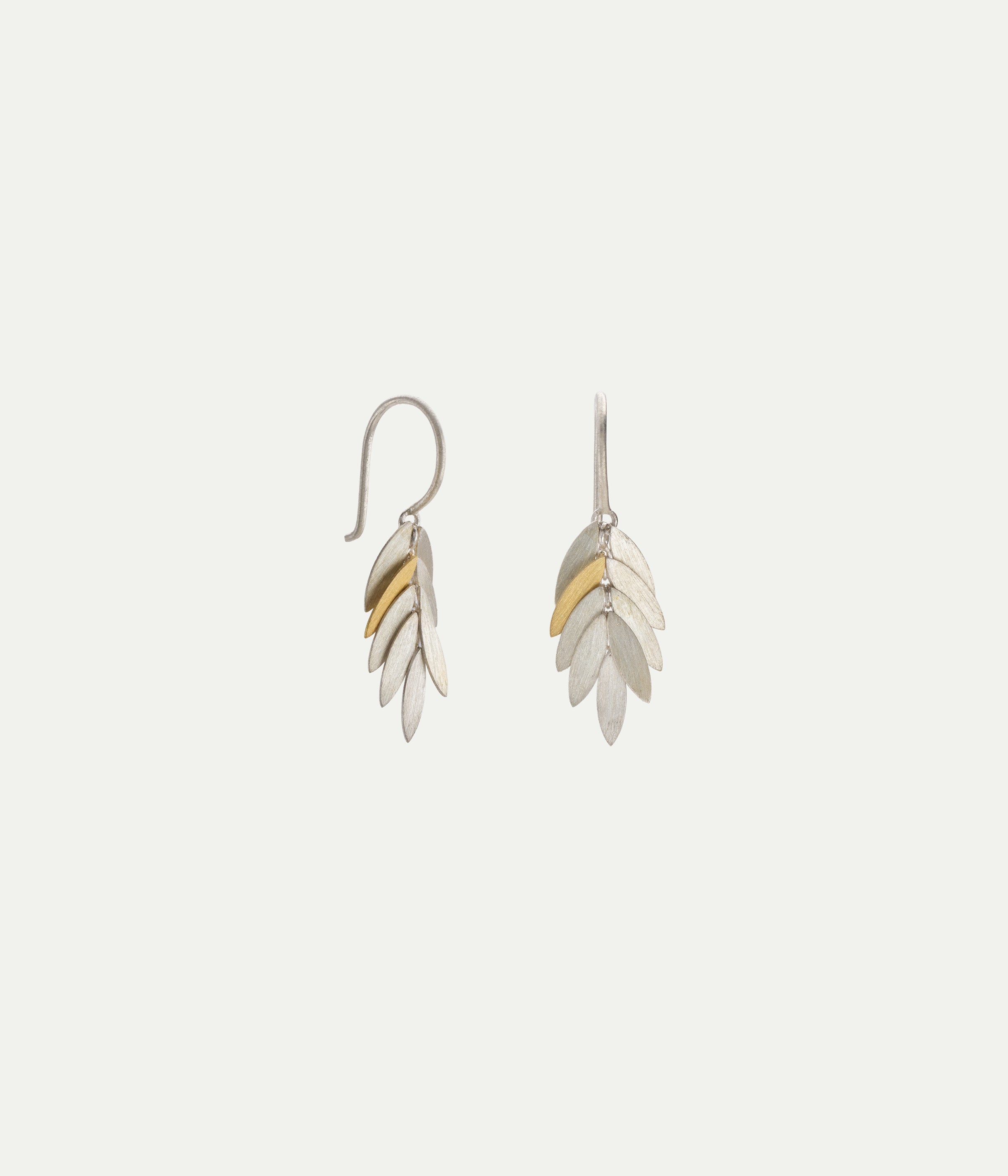 Small Leaf silver earrings