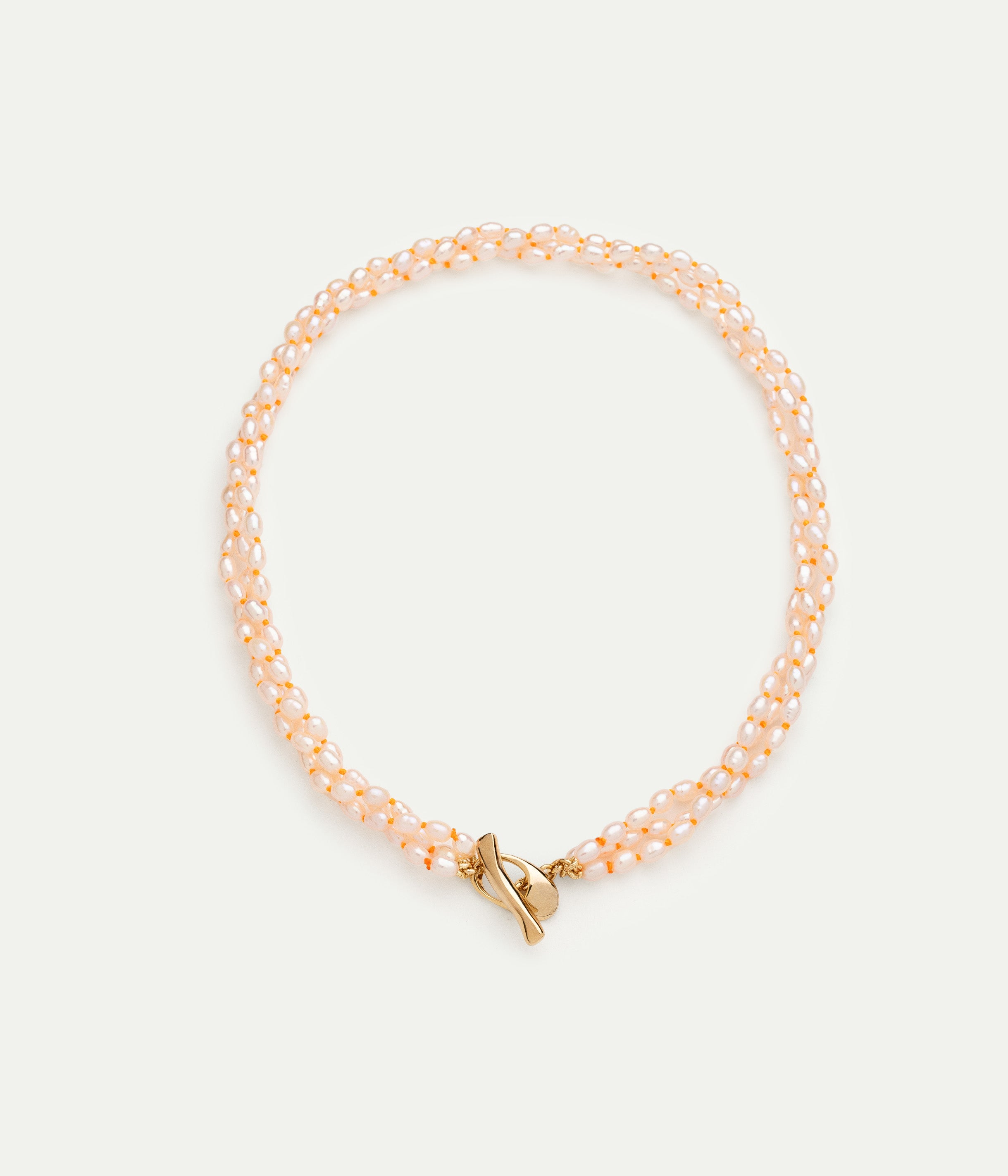 Soga Twist orange necklace