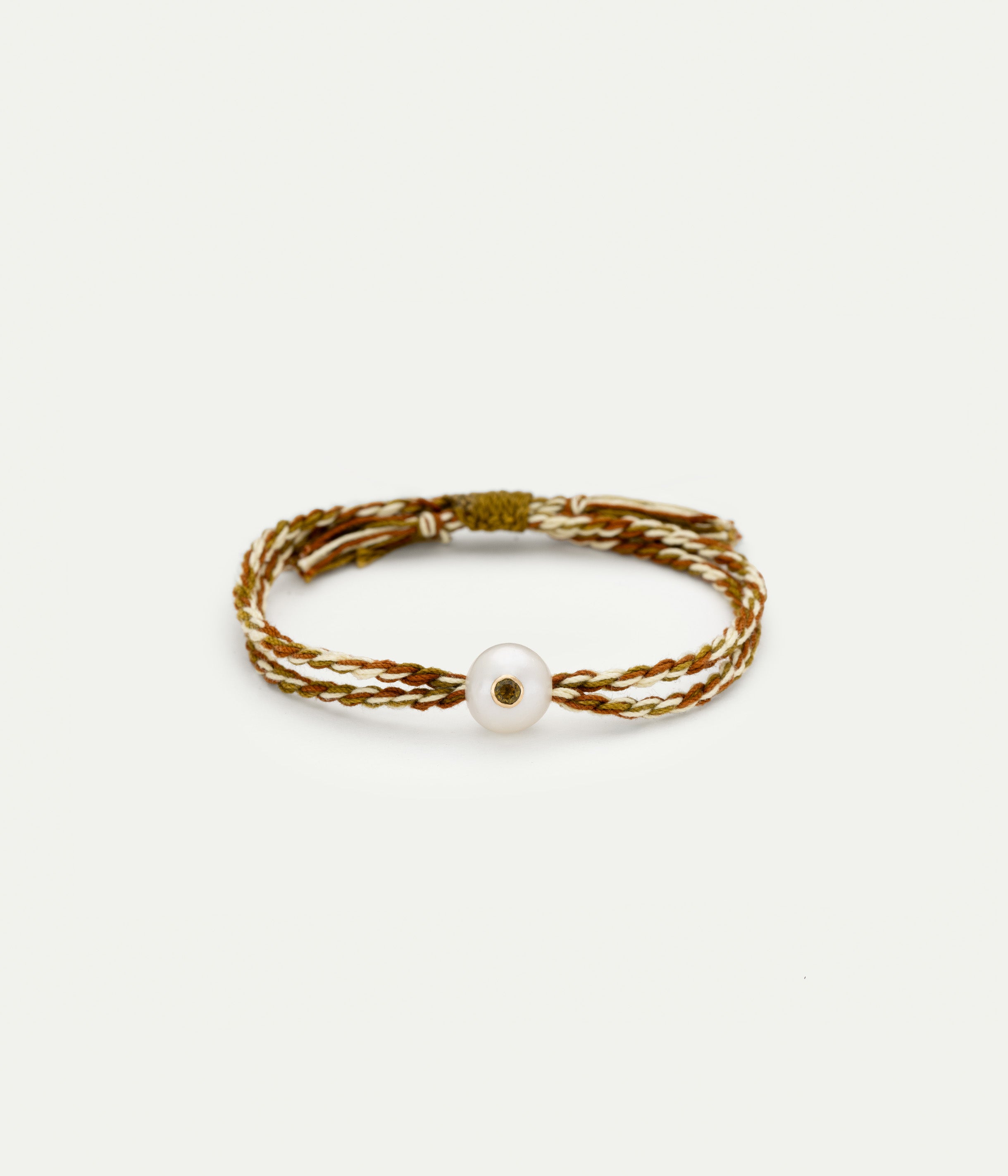 Scarlett Army and green tourmaline bracelet