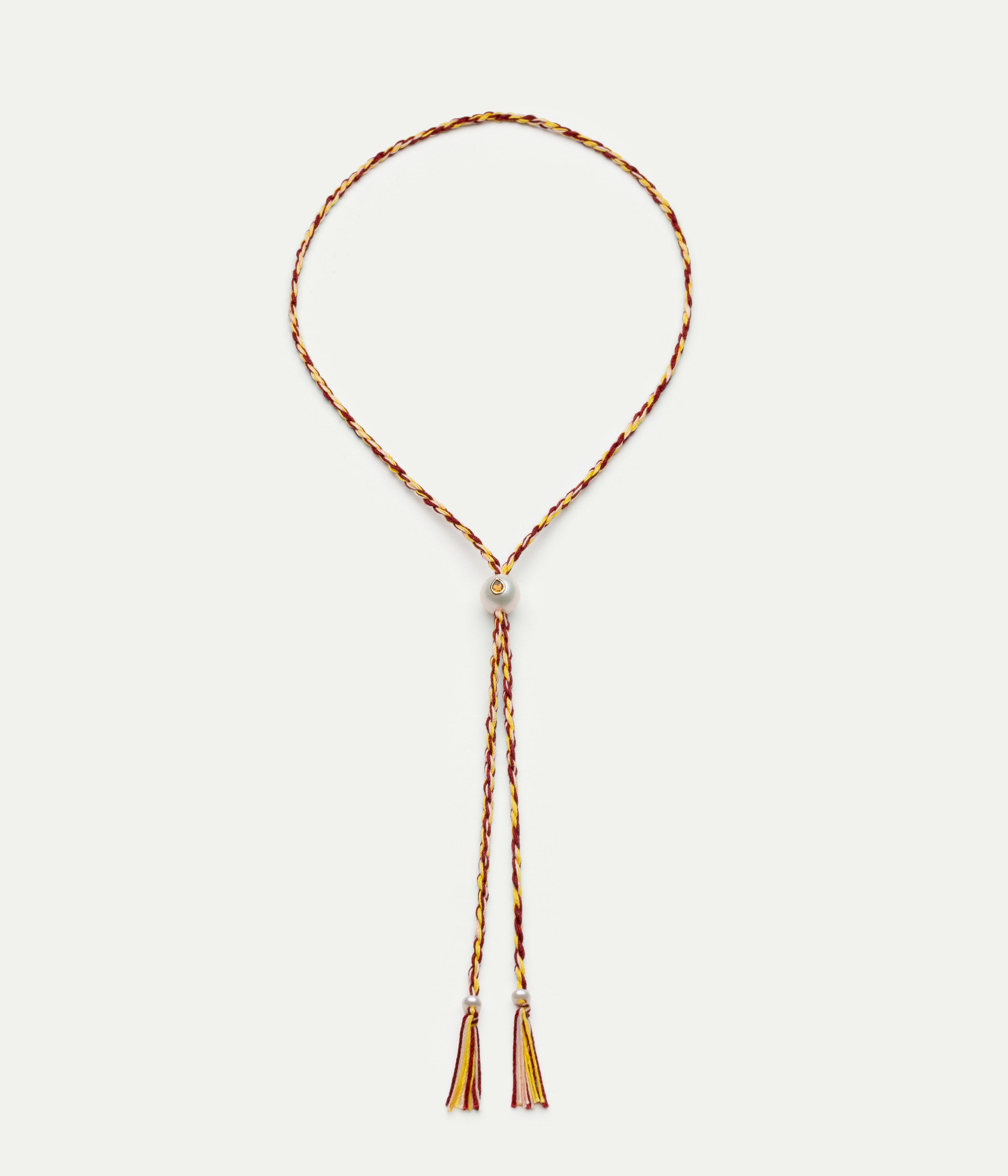 Scarlett Merlot and citrine necklace