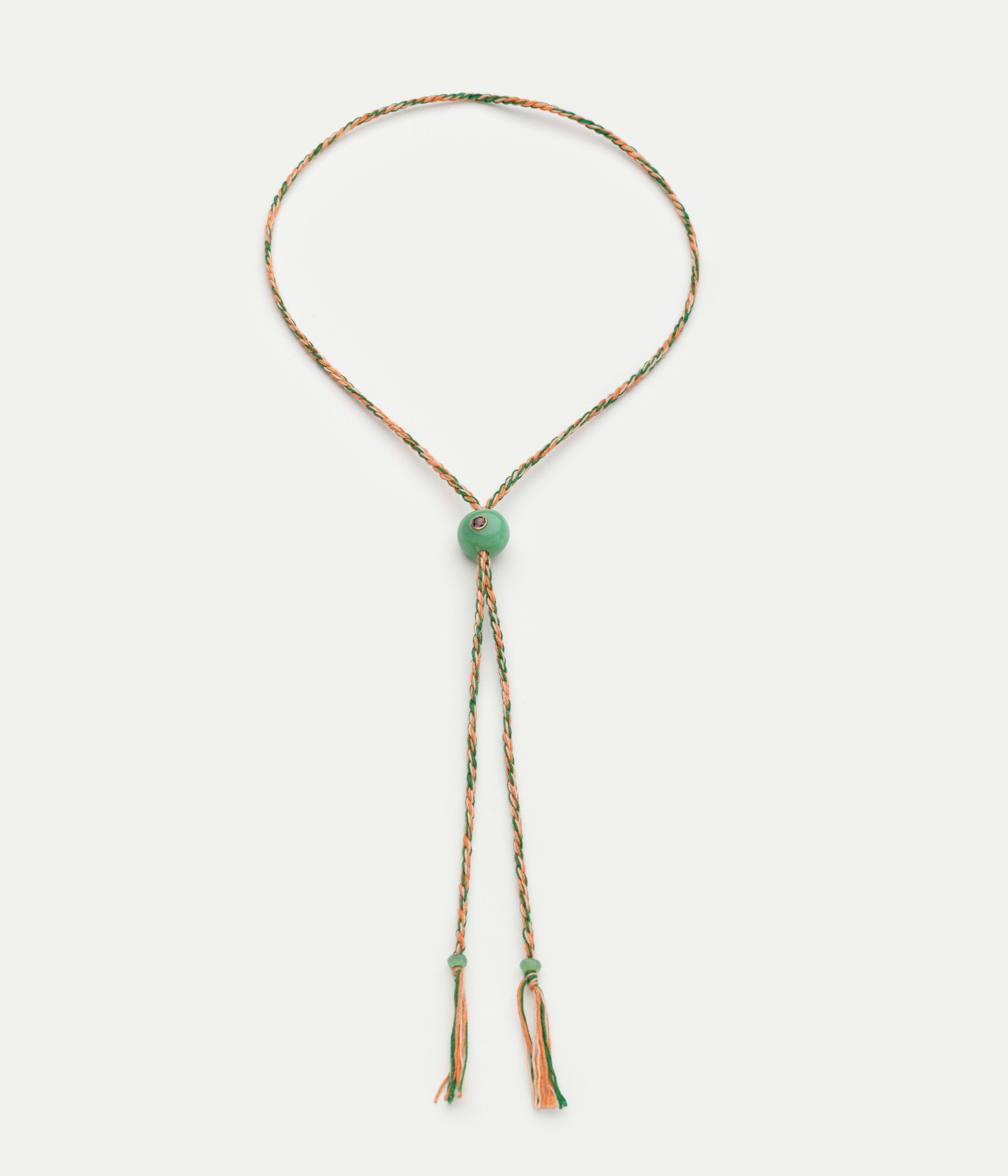 Collier Scarlett Candy Clémentine et chrysoprase