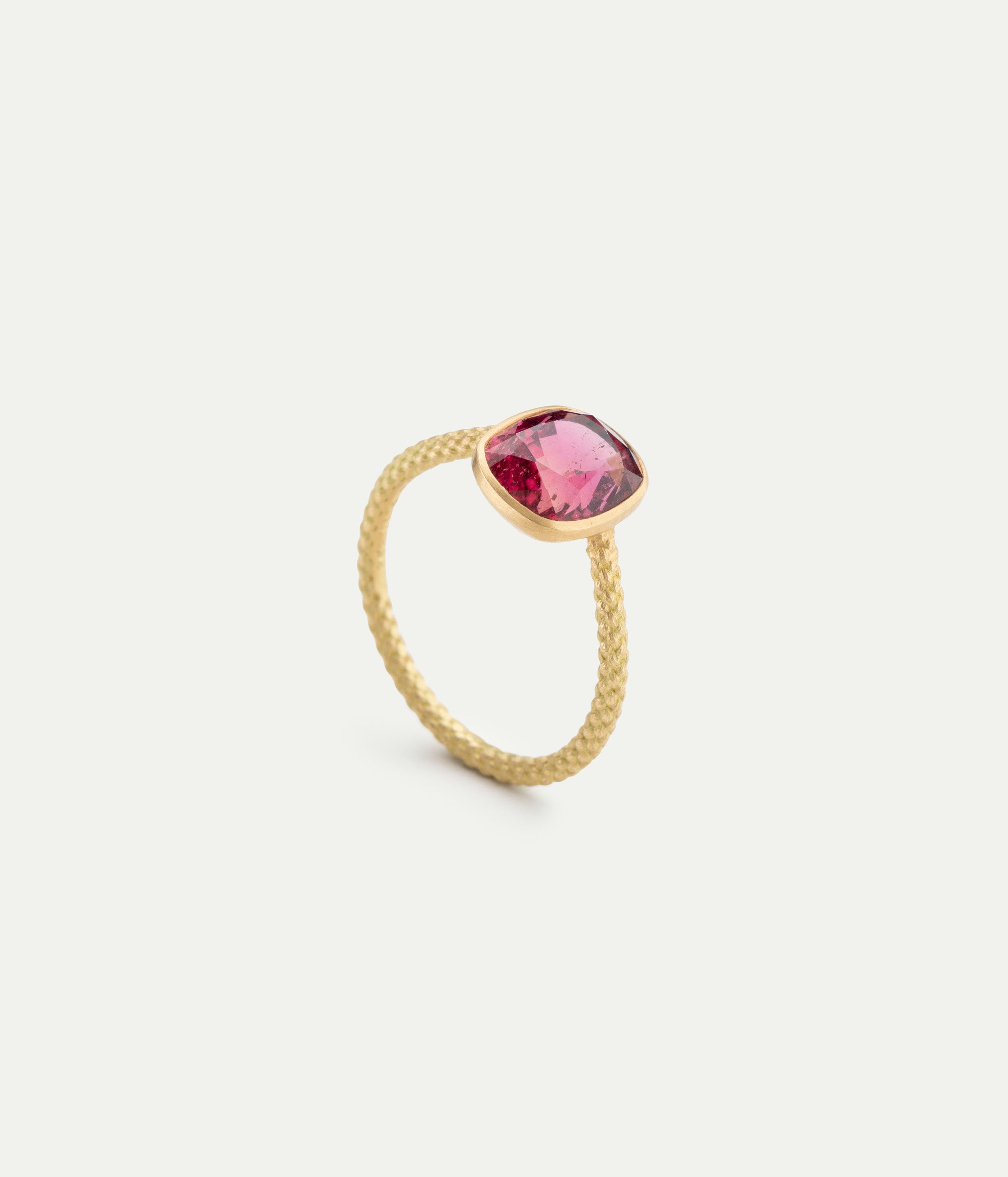 Tying Arm bicolor tourmaline ring