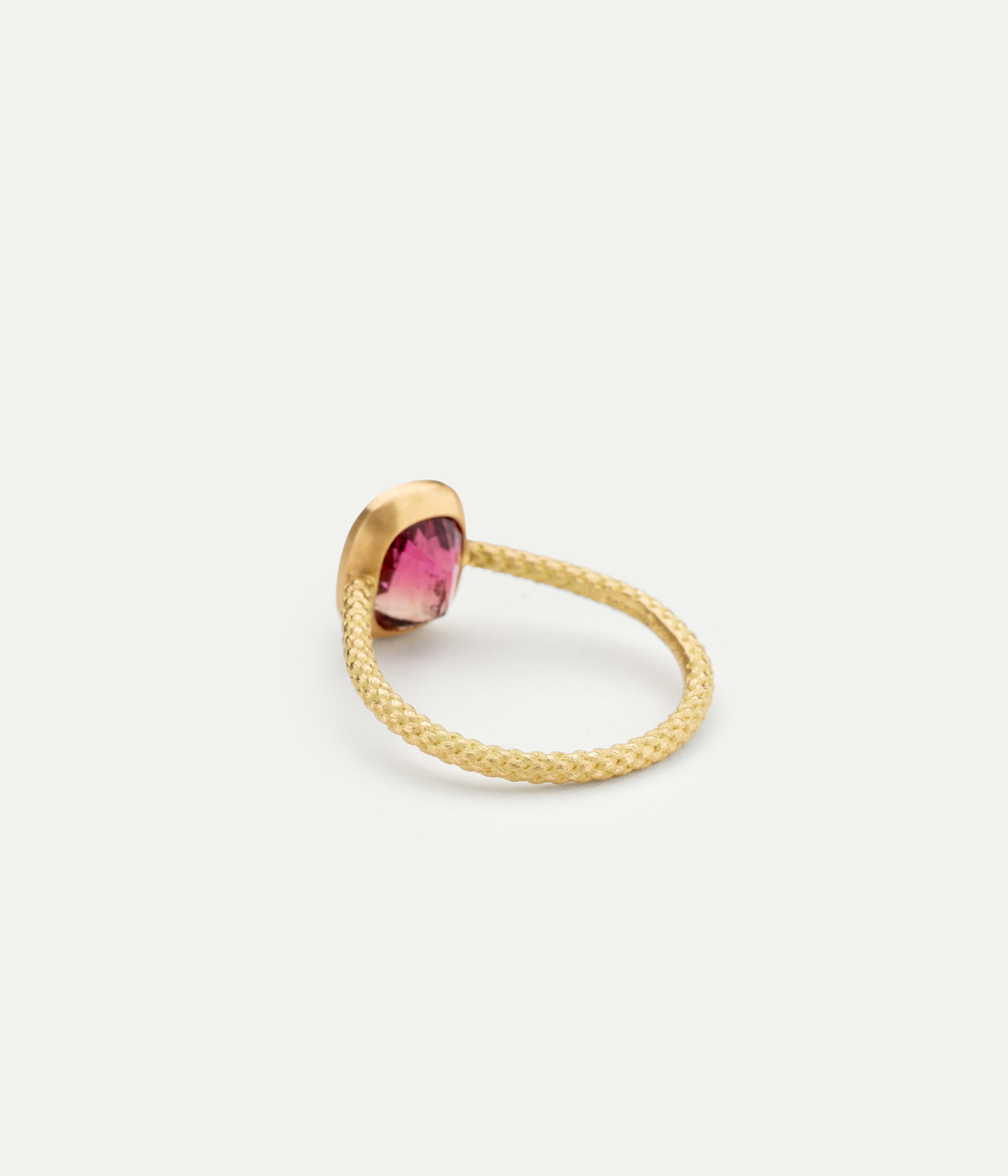 Bague Tying Arm bicolore tourmaline