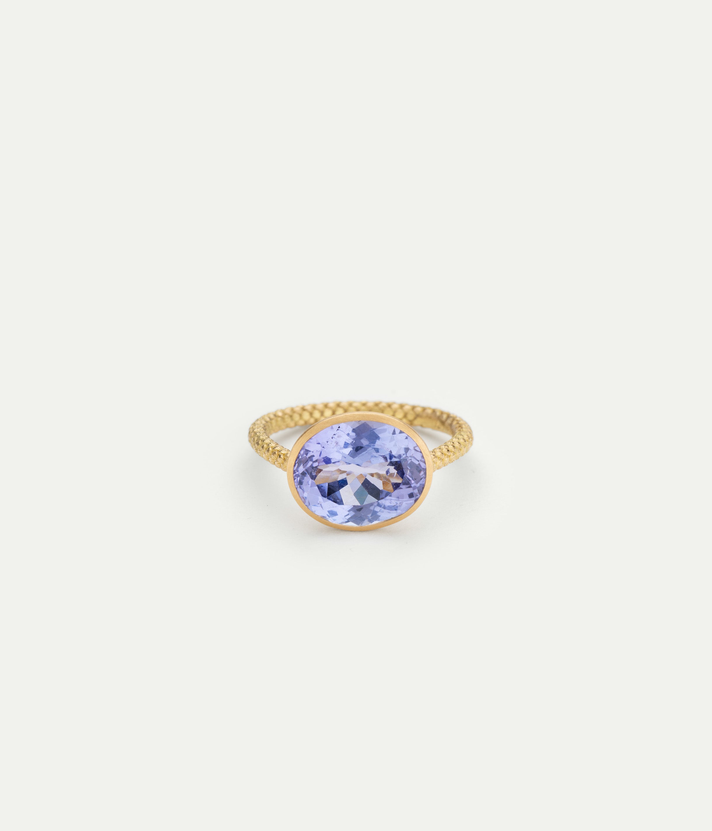 Tying Arm tanzanite ring