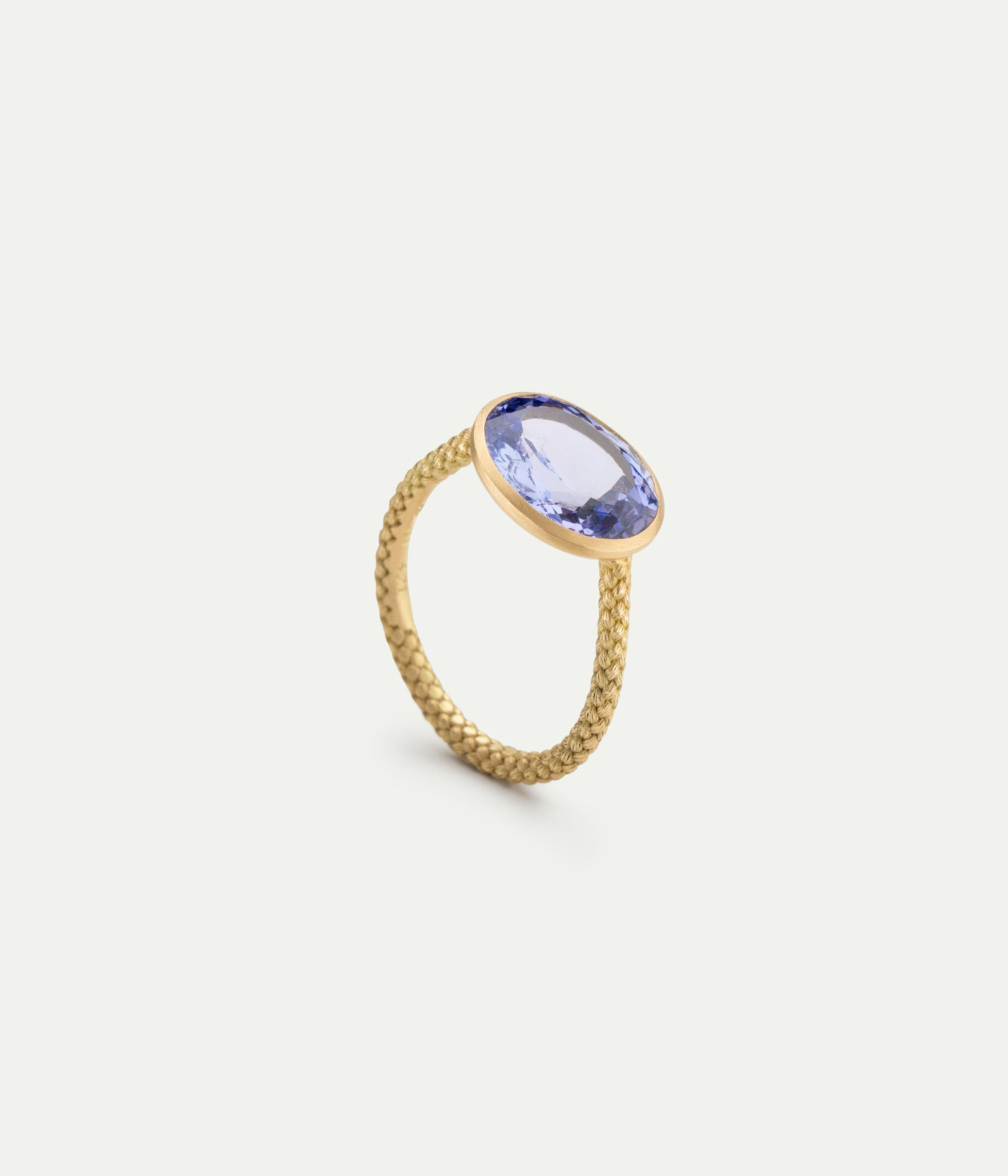 Tying Arm tanzanite ring