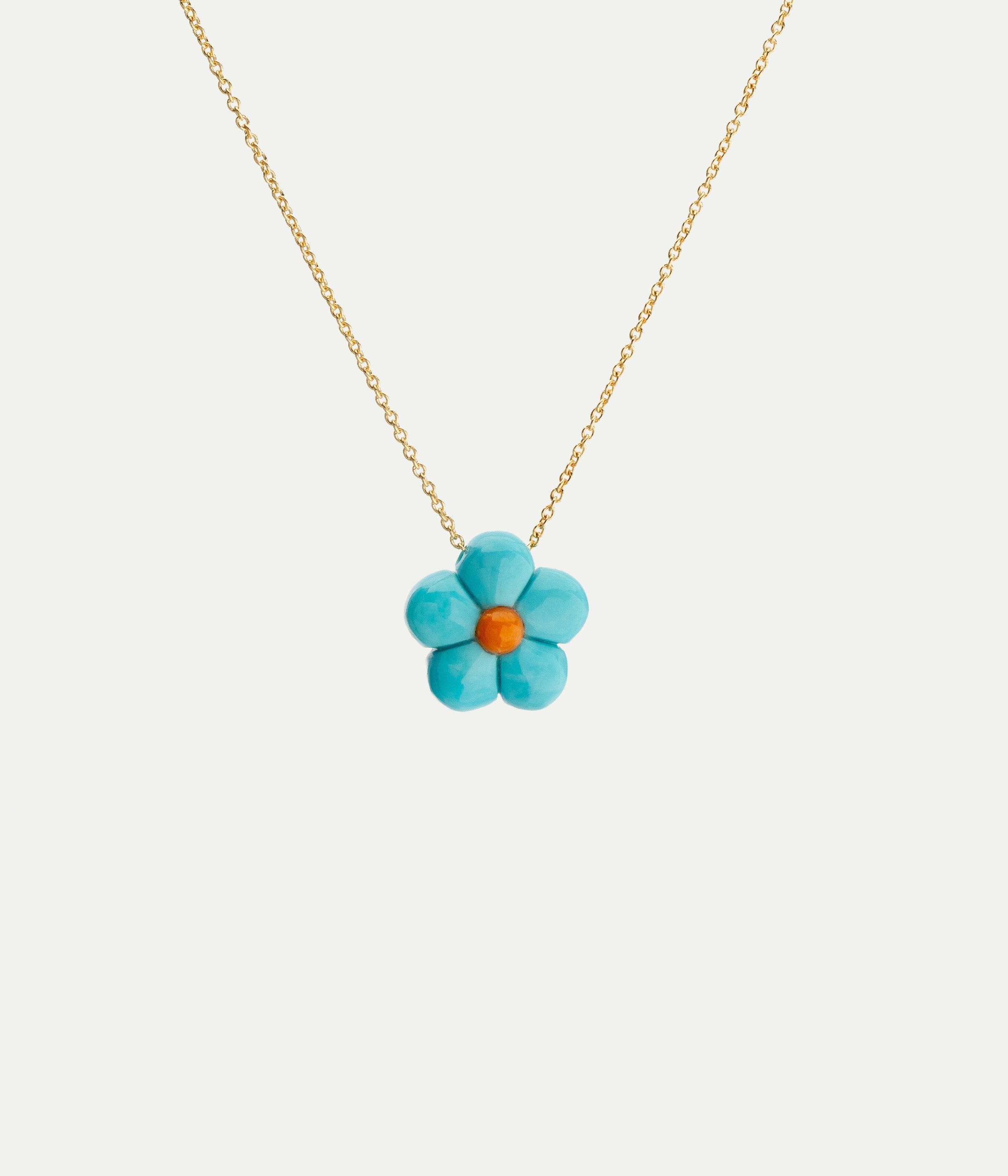 Collier Daisy turquoise