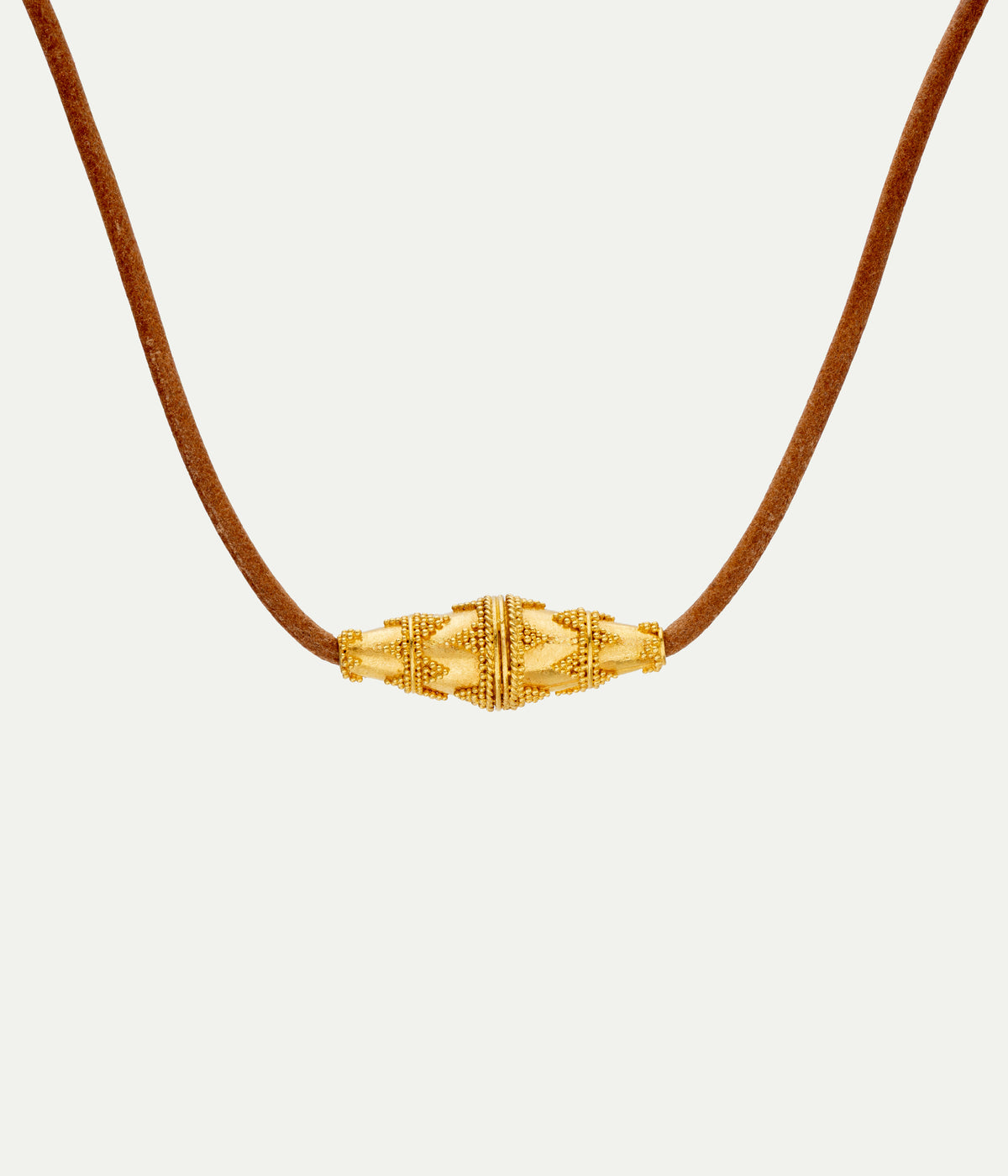 Granulated bead necklace