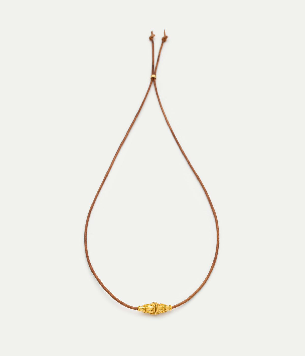 Granulated bead necklace