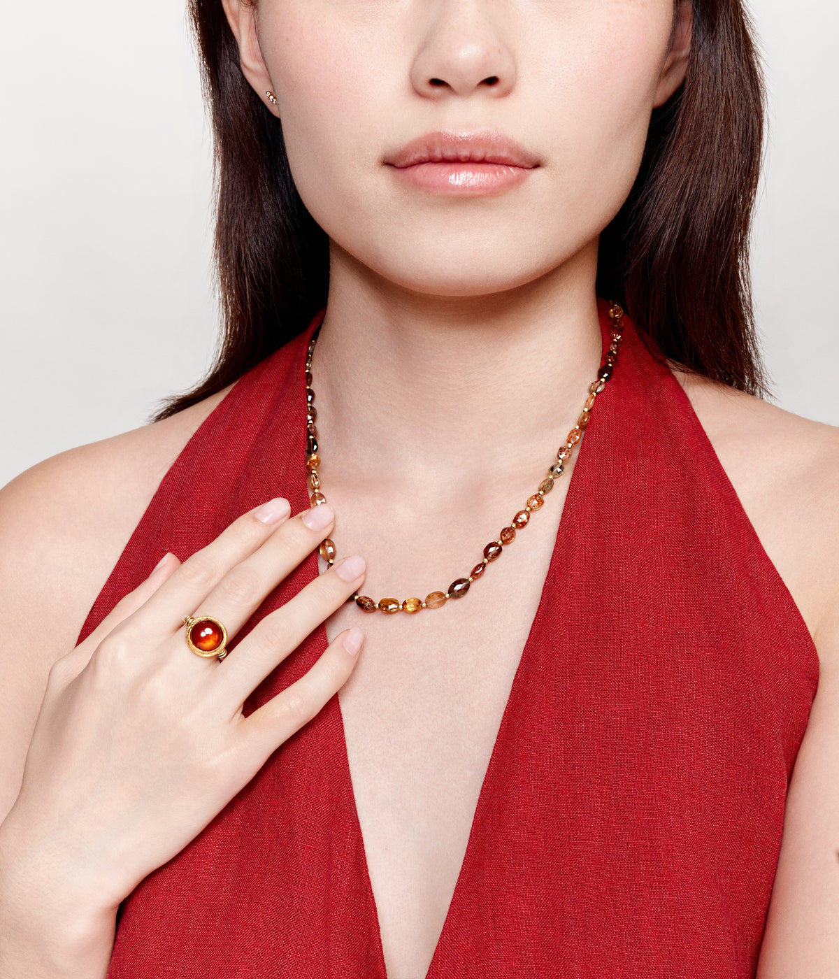 Multicolour beaded necklace