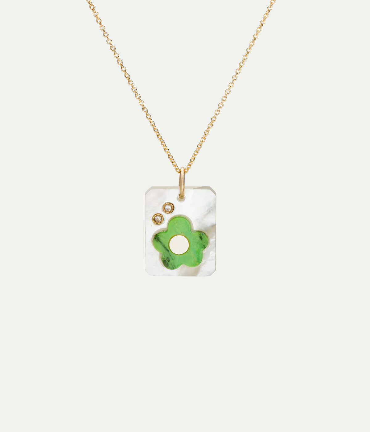 Collier Cameo Perla Florecita