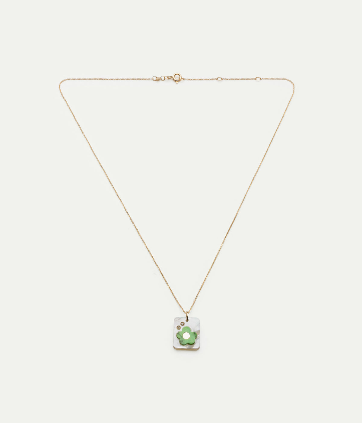 Collier Cameo Perla Florecita