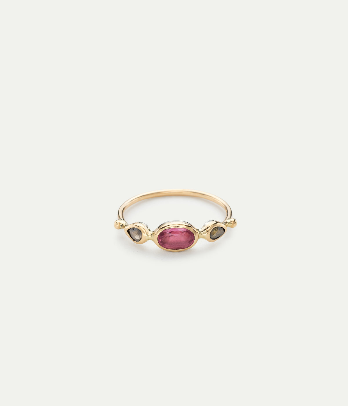 Bague Simple Spinelle et diamants