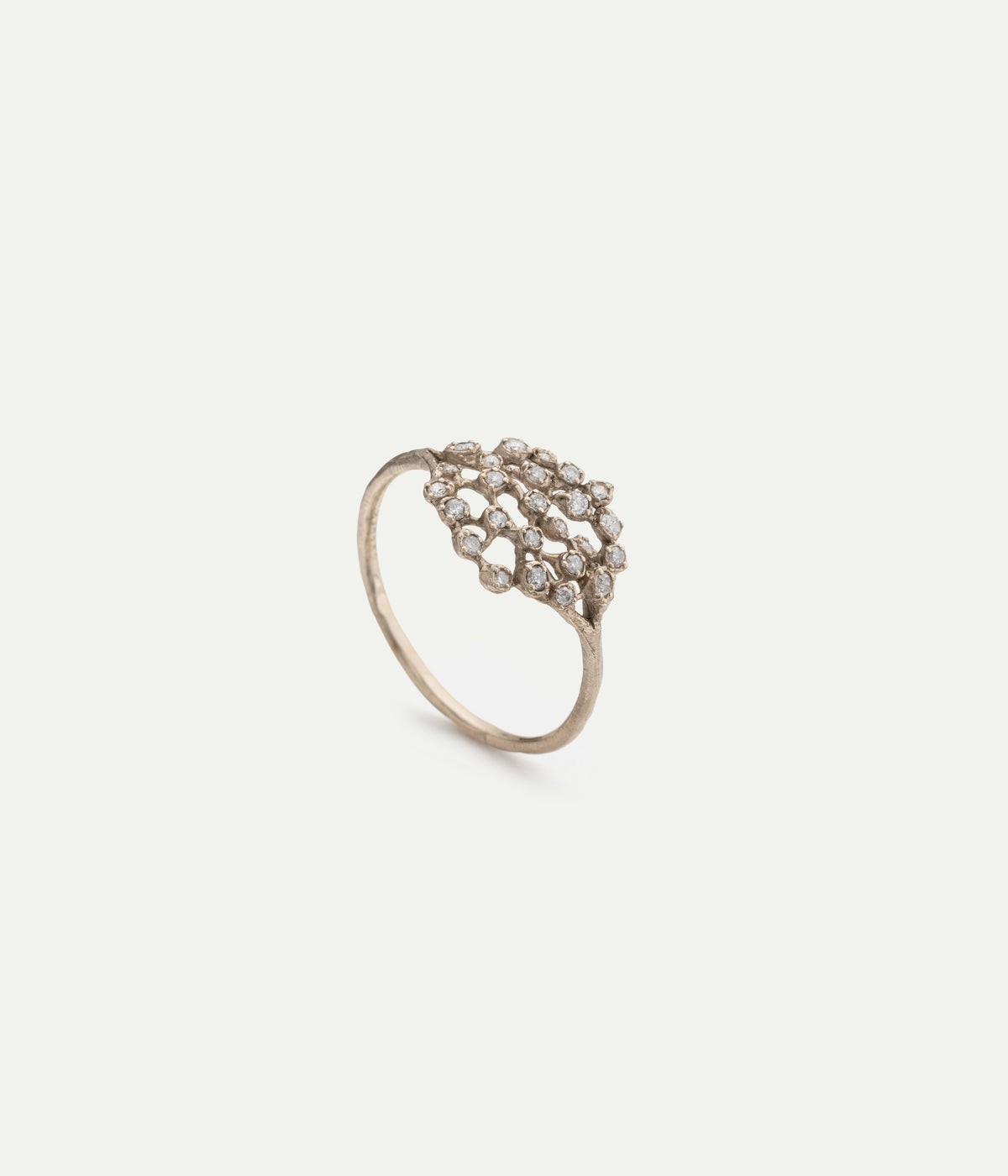 Bague Chloé or gris et diamants