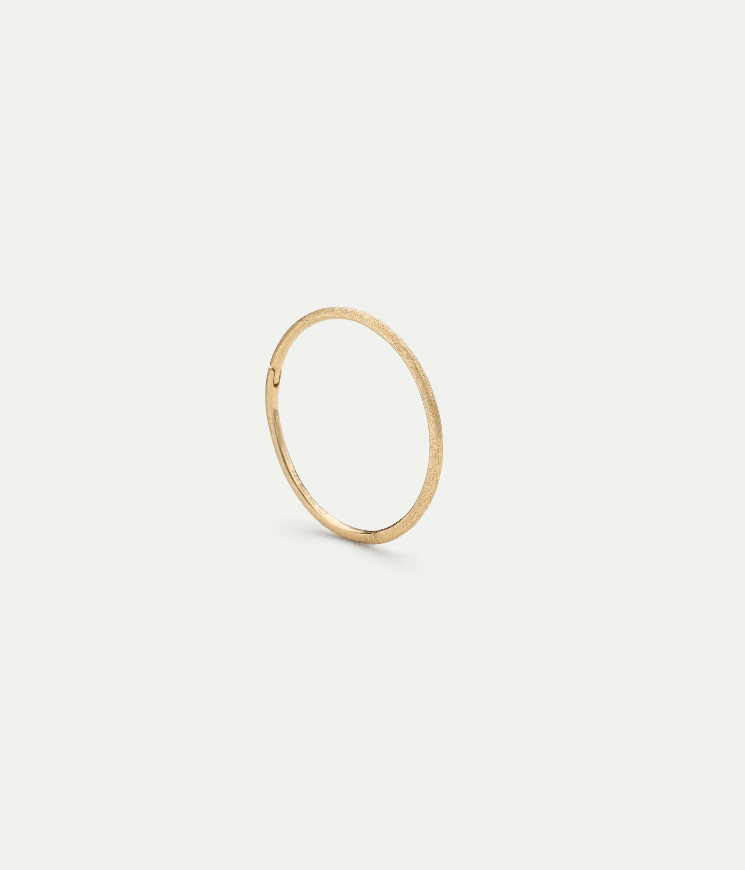 Yellow gold Yvette small single hoop