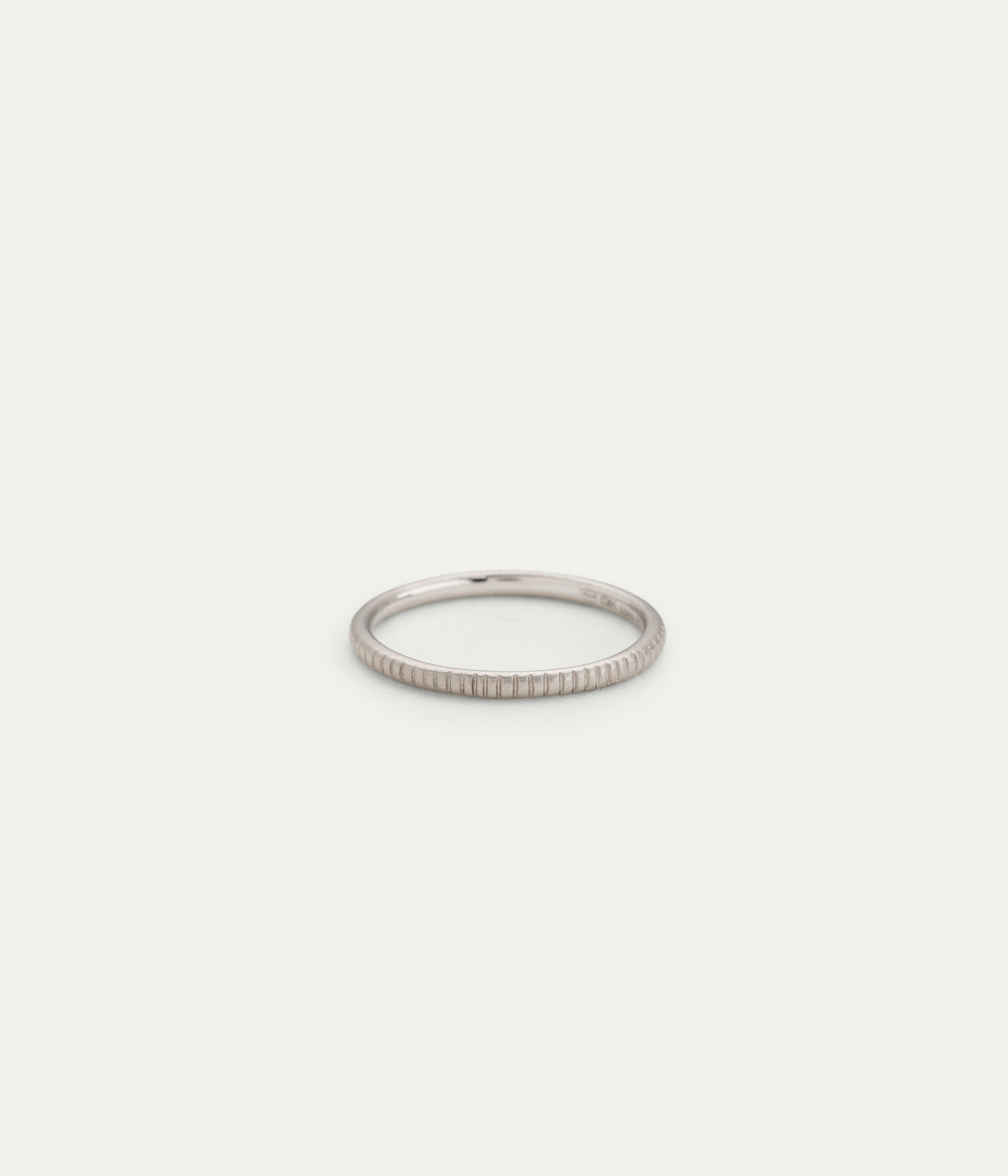 Genevieve white gold band