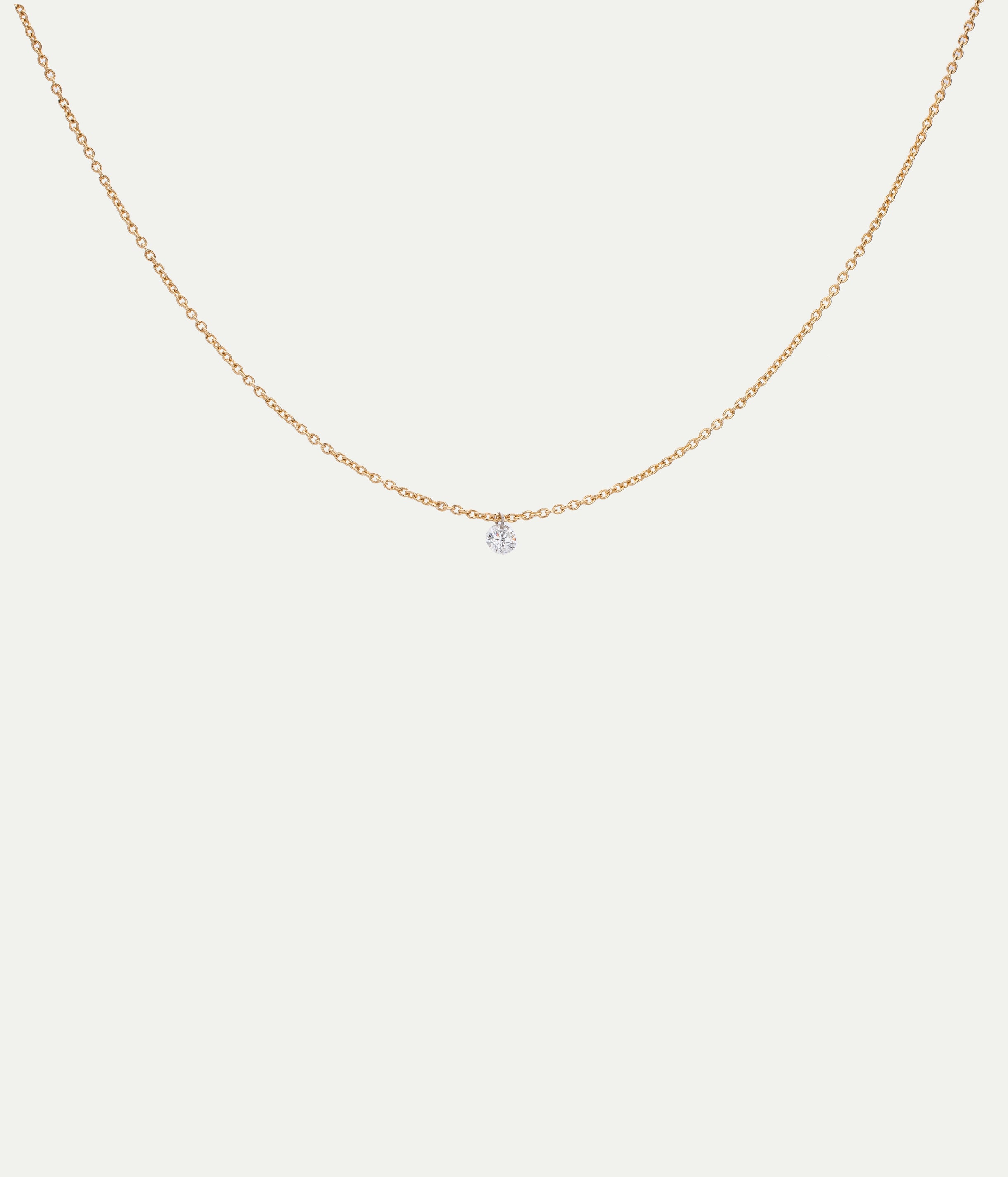 Emilie yellow gold & diamond necklace