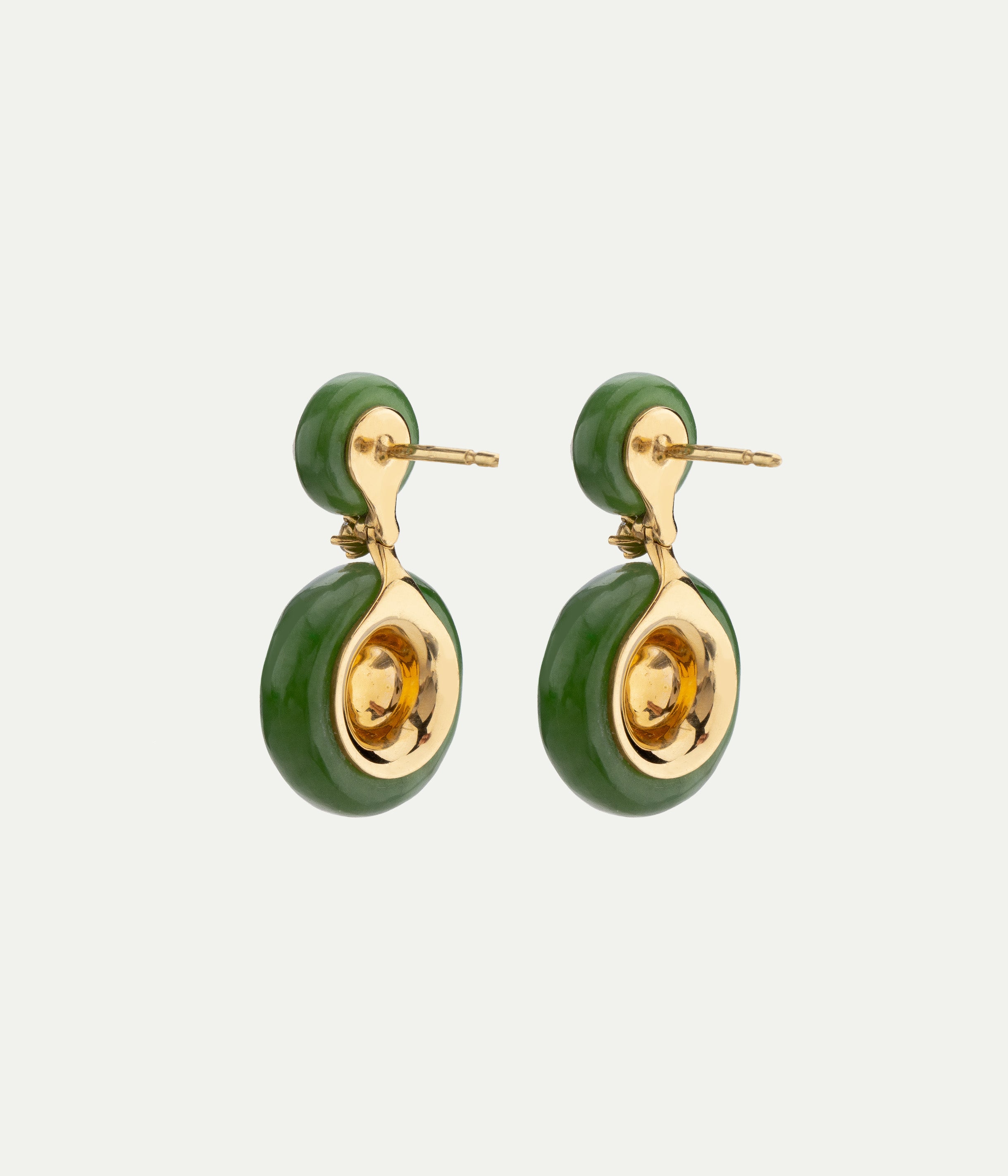 Signal jade earrings