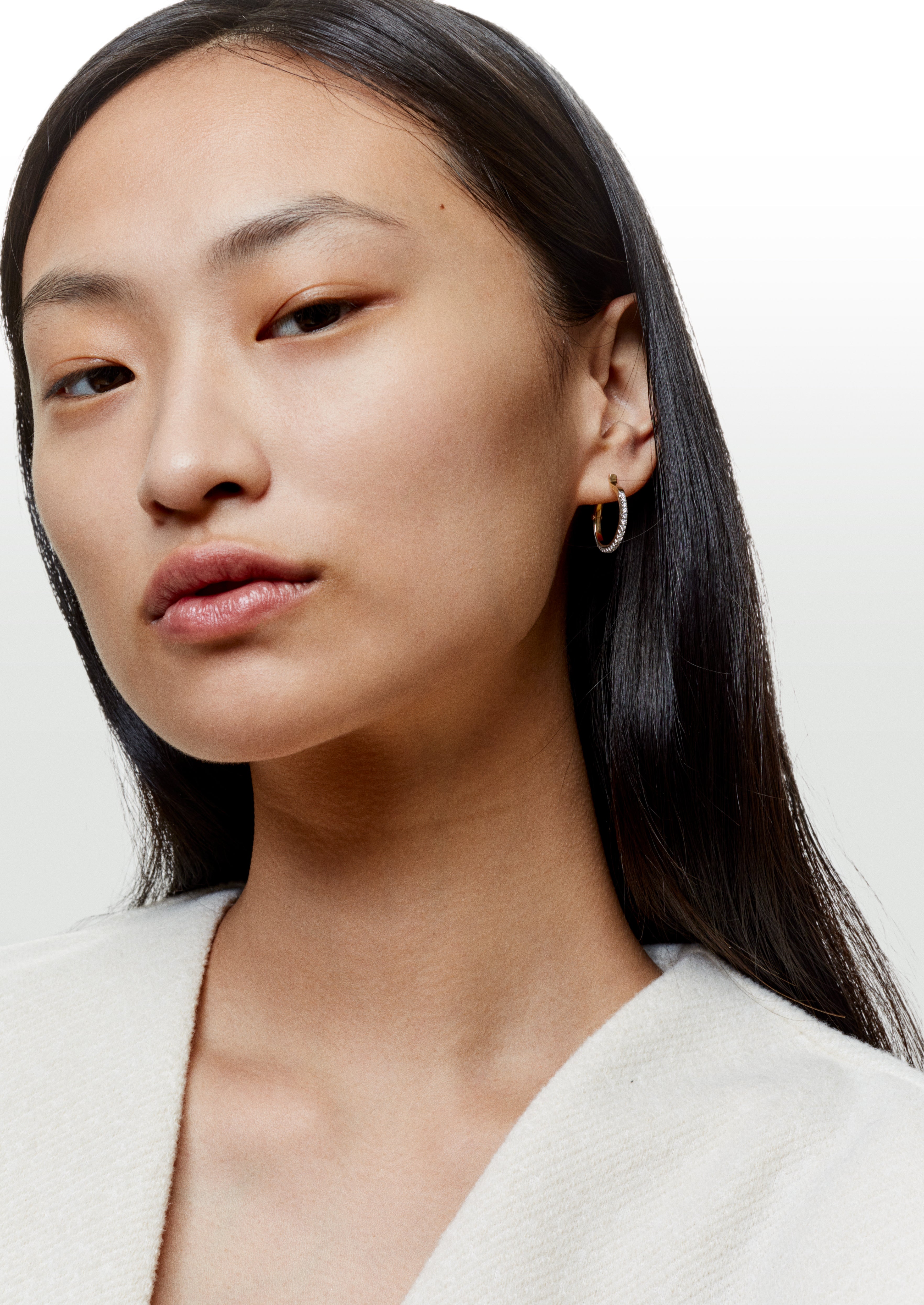 Diamonds Small Circular earrings