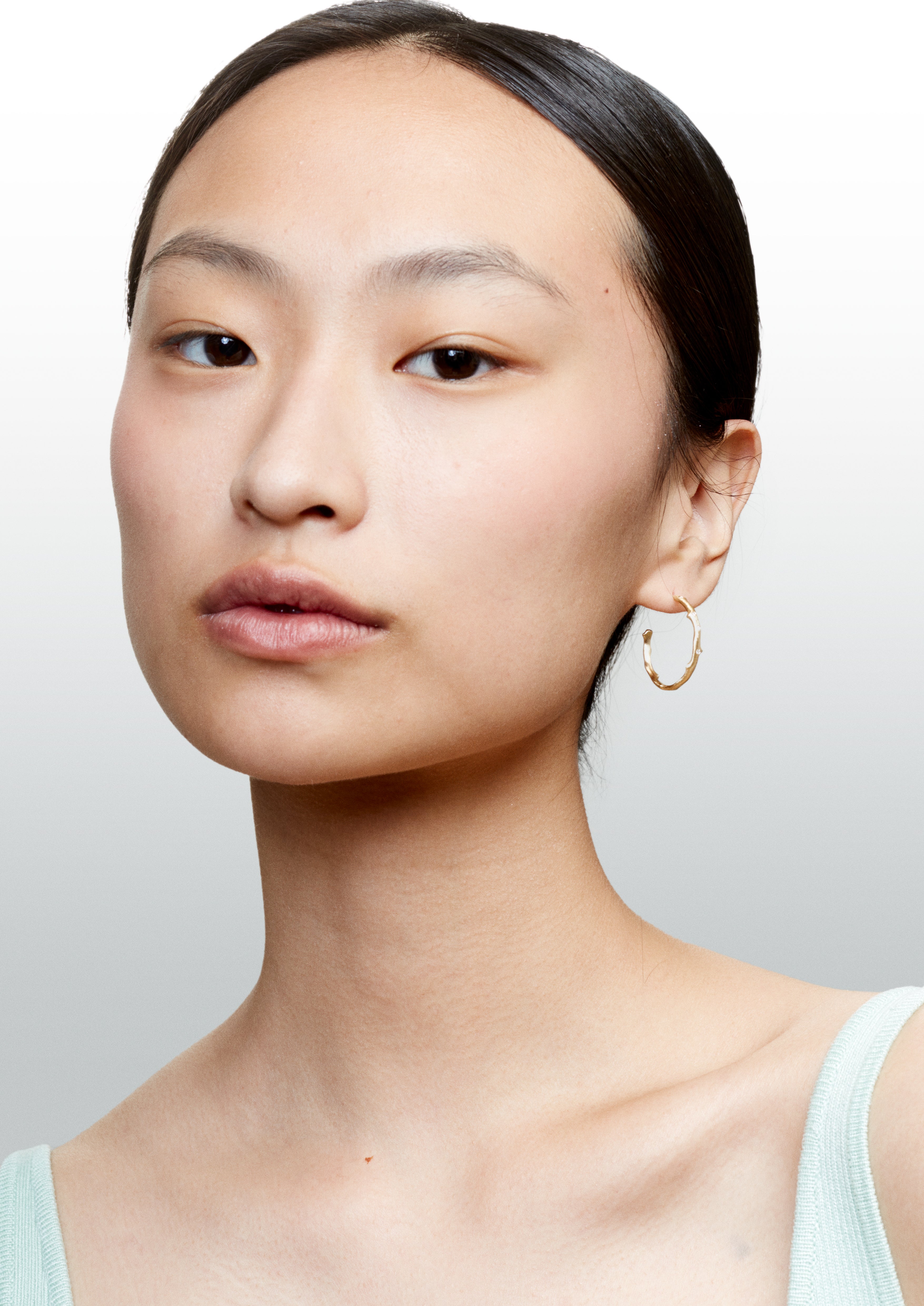 Thorn Hoops earrings Yellow gold and diamonds