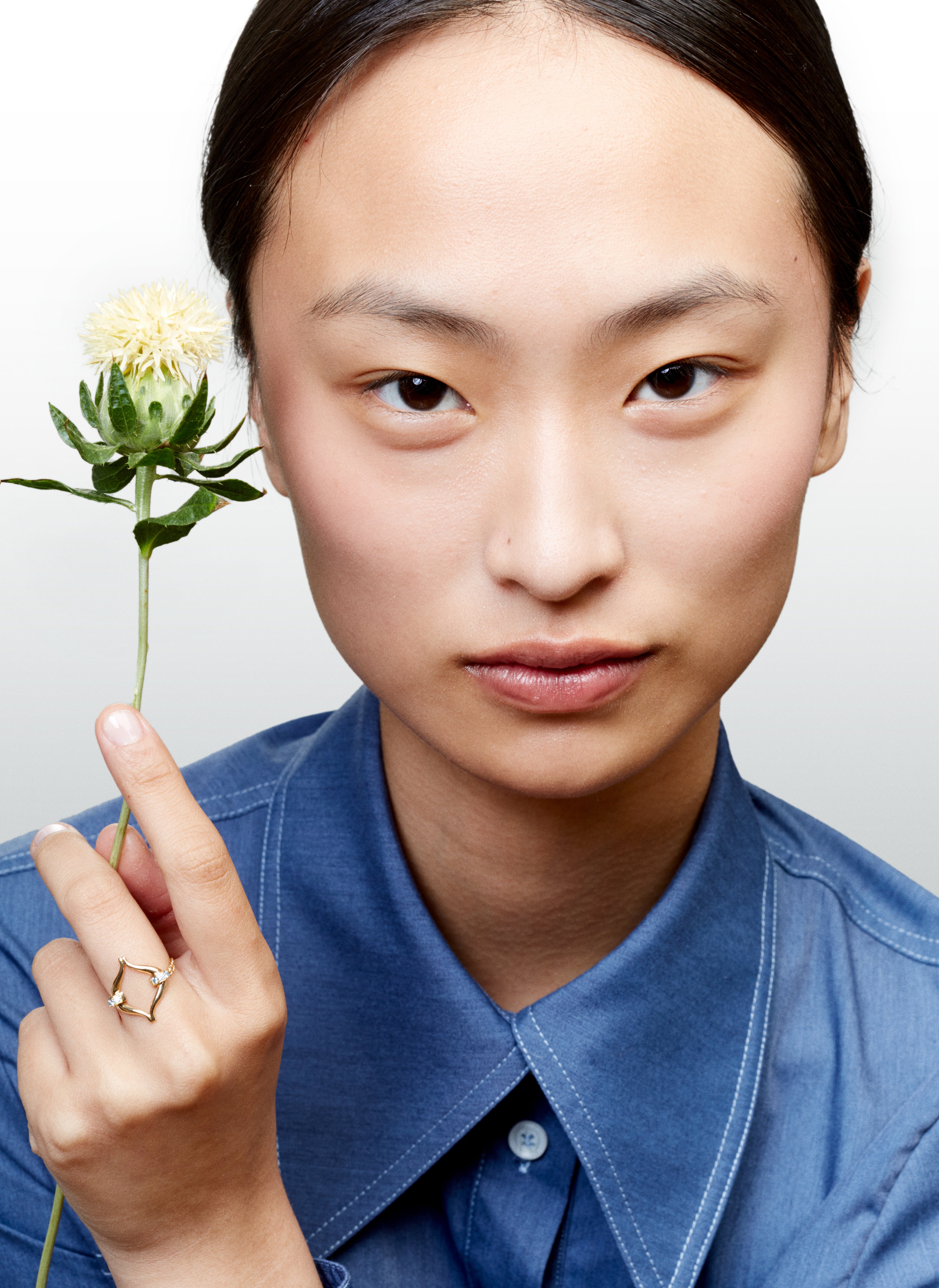 Blue Diamond Eboris Link Paved Ring